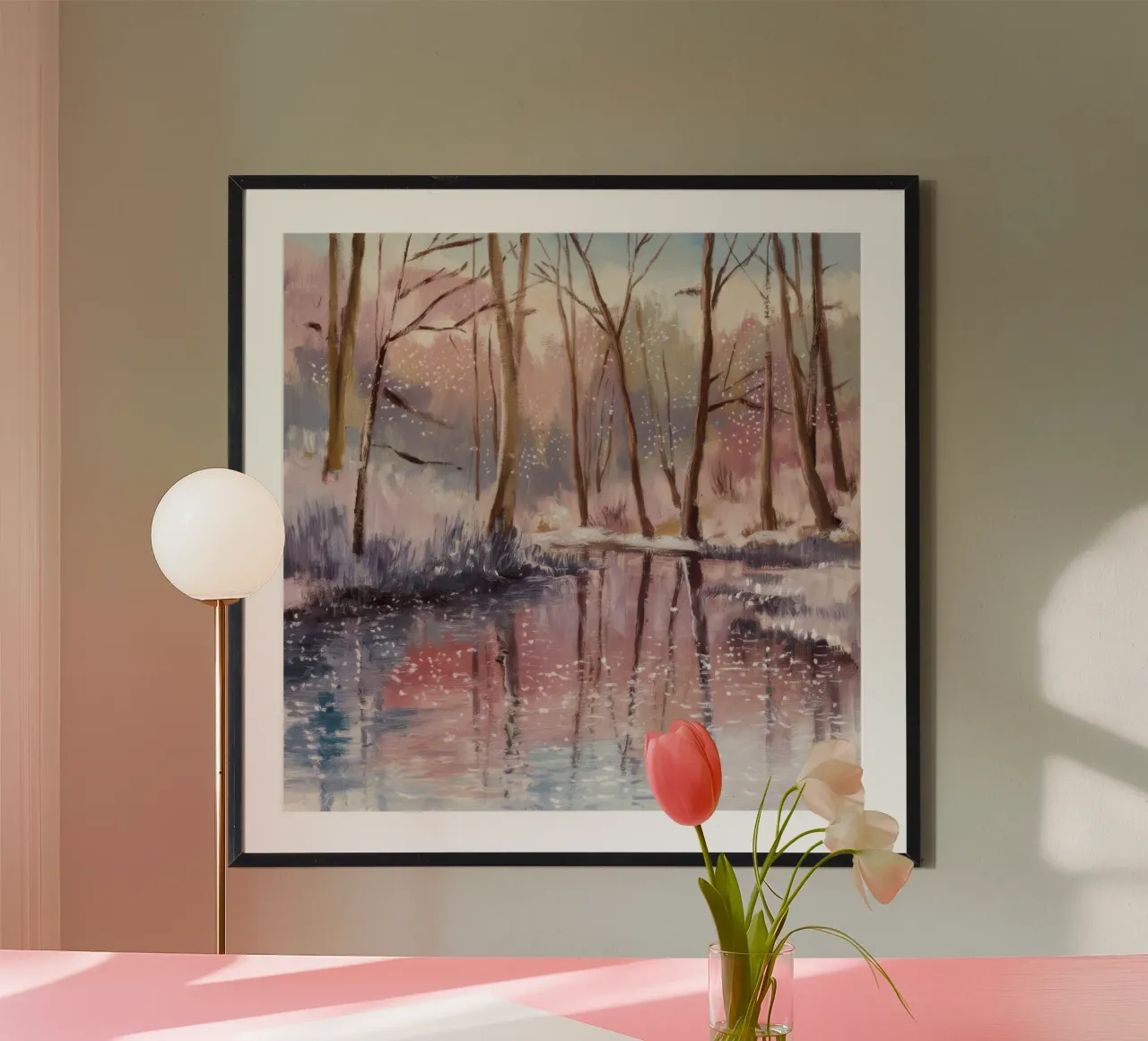 Riflesso invernale Deriva poster da Obisidian Brush