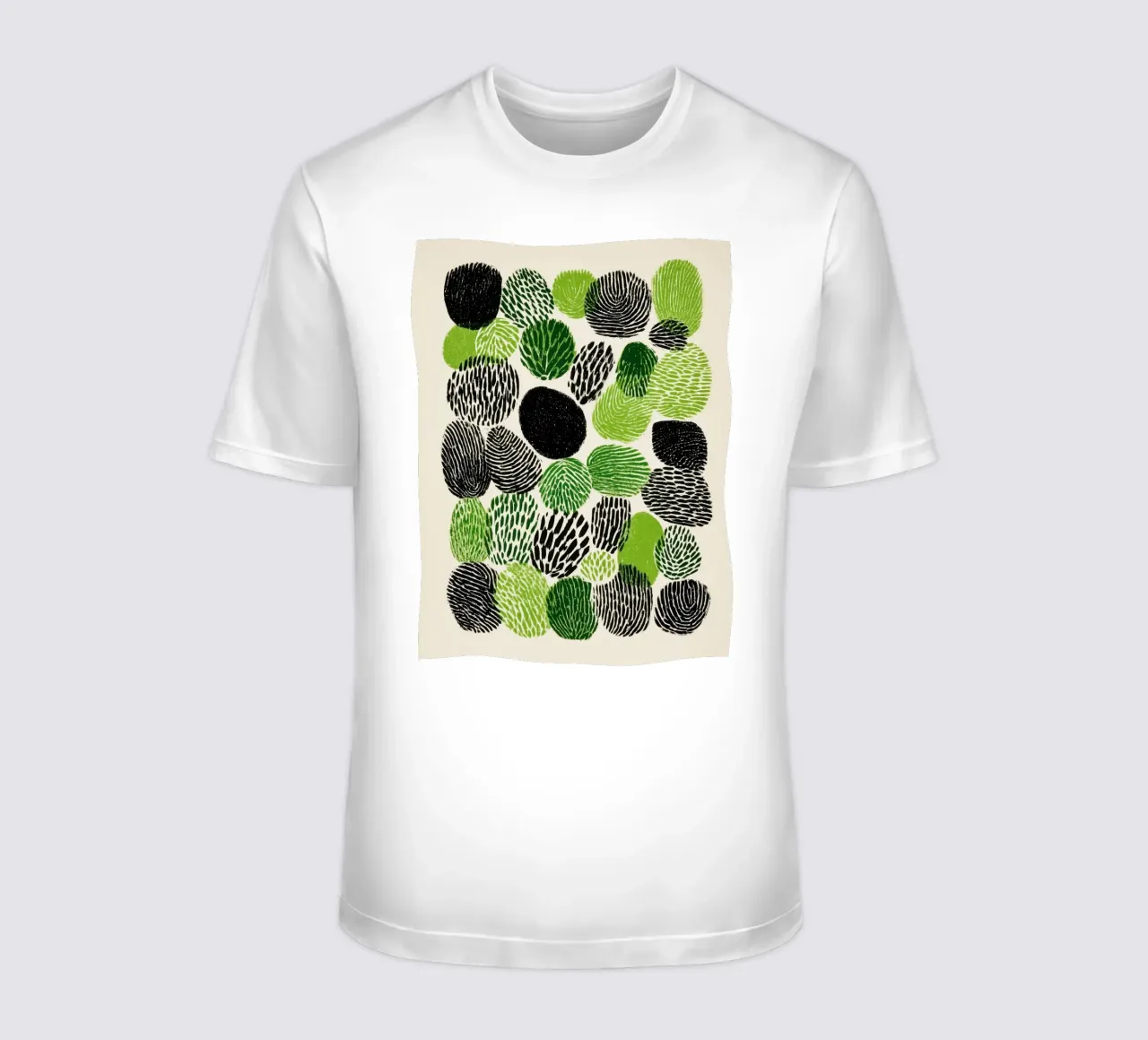 Abstract fingerprint botany | screen printing t-shirt by Autofocus