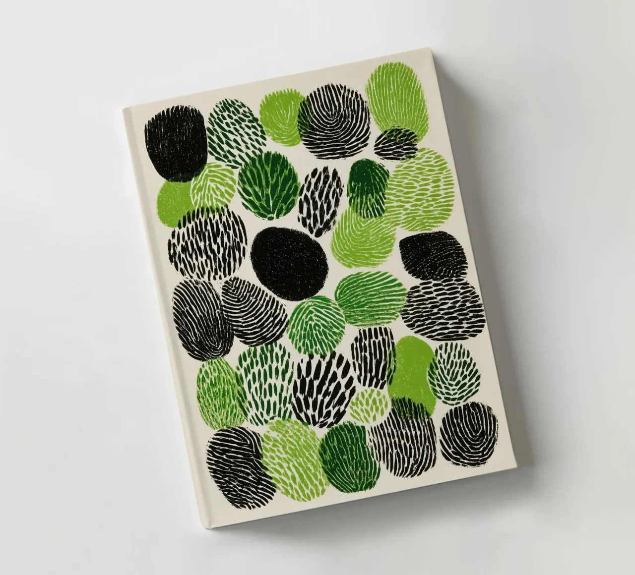 Abstract fingerprint botany | screen printing notebook by Autofocus