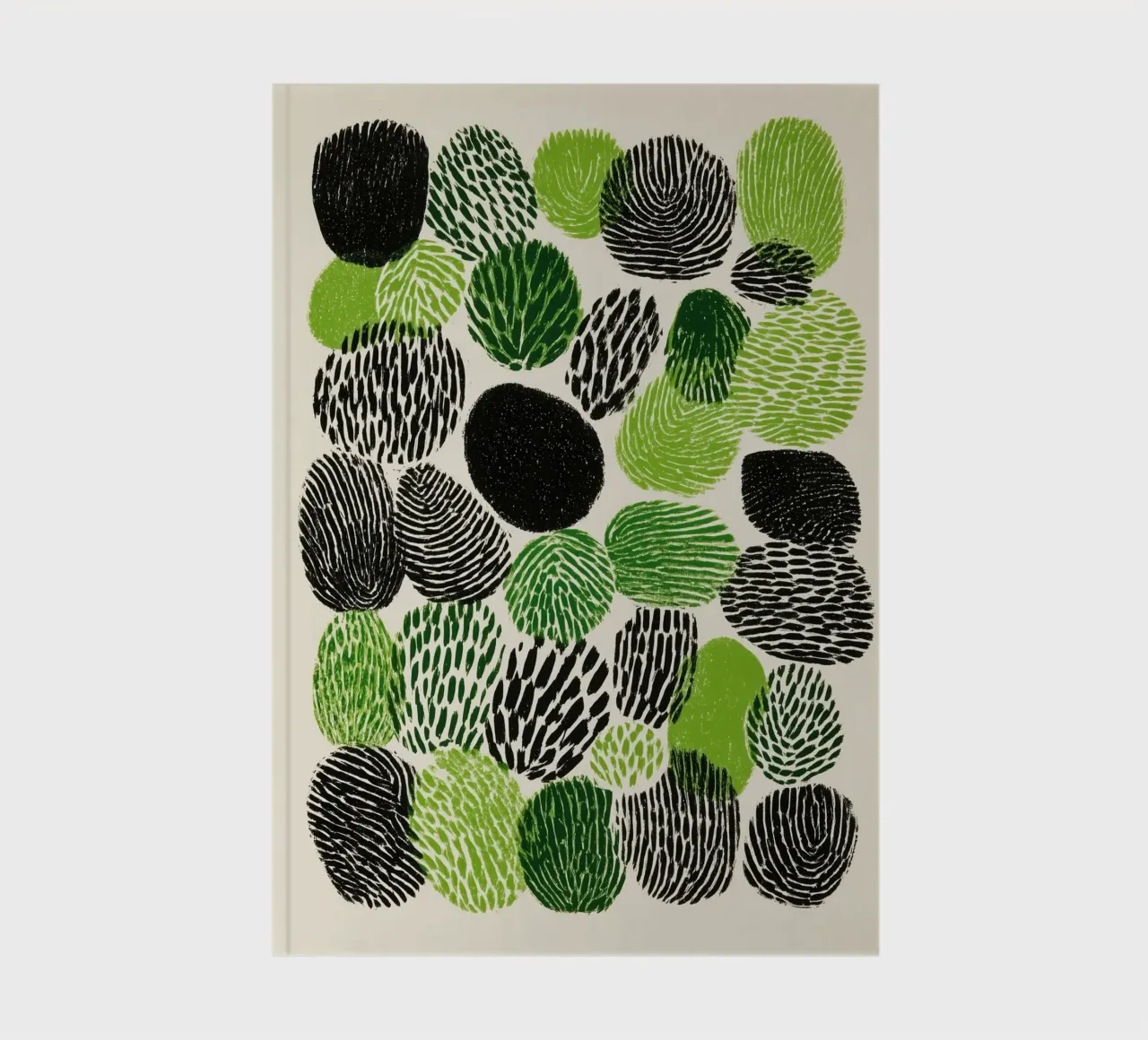 Abstract fingerprint botany | screen printing notebook by Autofocus