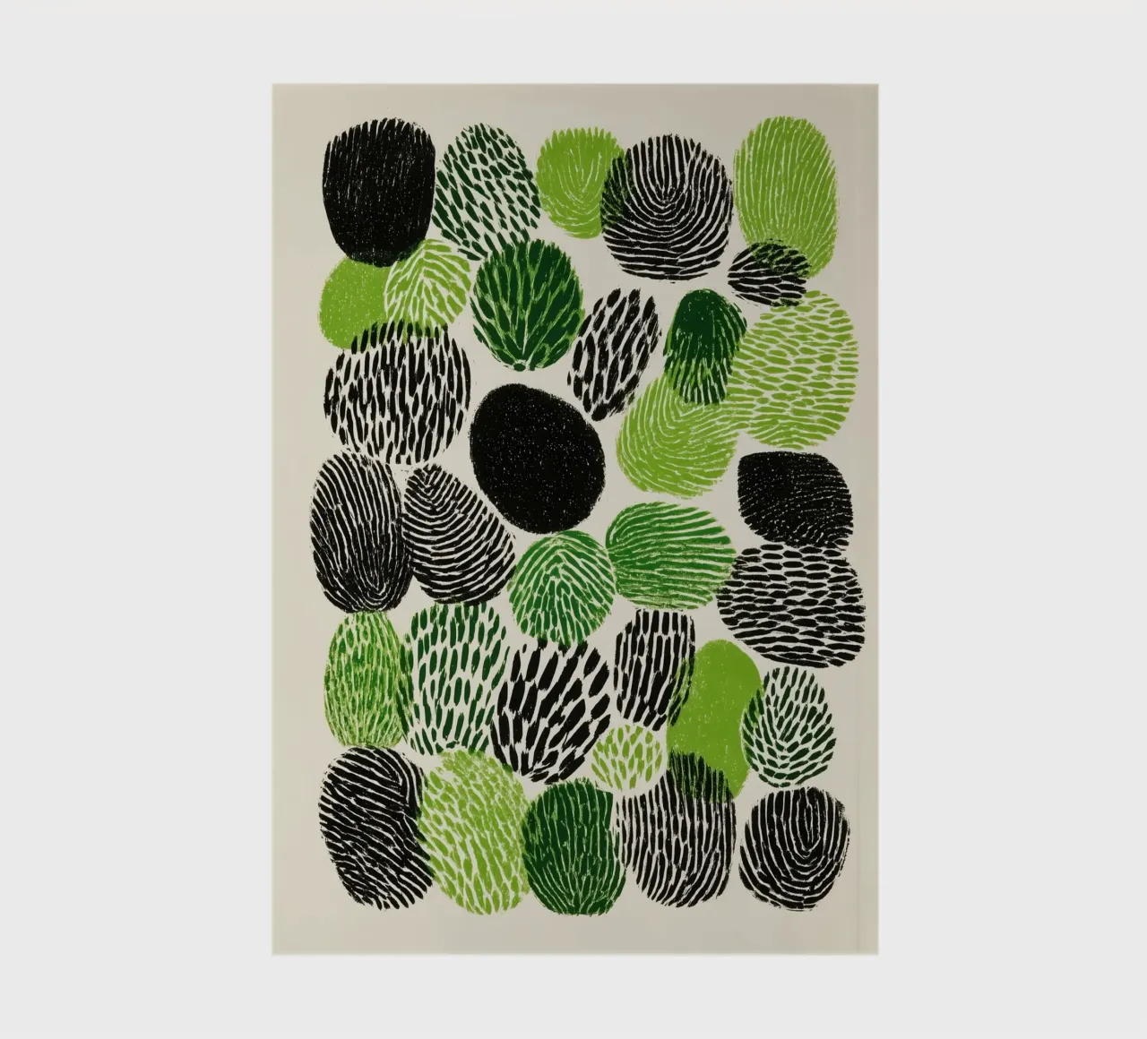 Abstract fingerprint botany | screen printing notebook by Autofocus
