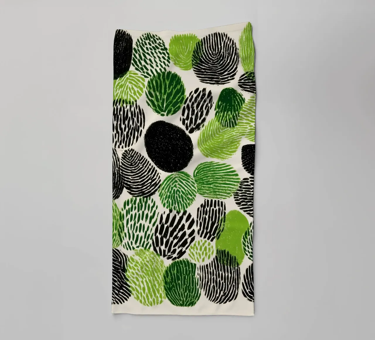 Abstract fingerprint botany | screen printing towel by Autofocus