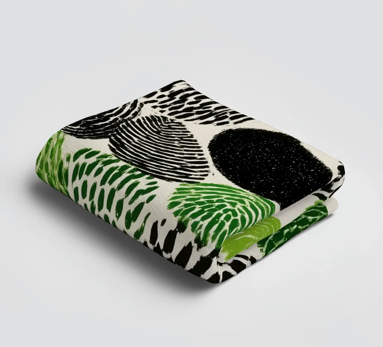 Abstract fingerprint botany | screen printing towel by Autofocus