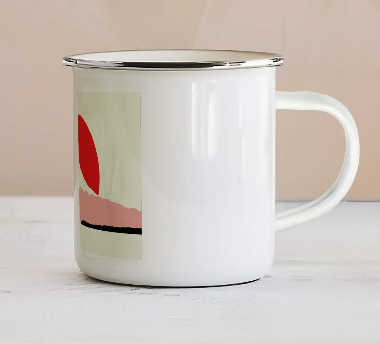 Fuji Sun tazza in smalto da Rosi Feist