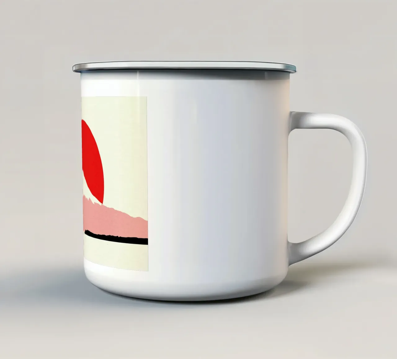 Fuji Sun tazza in smalto da Rosi Feist