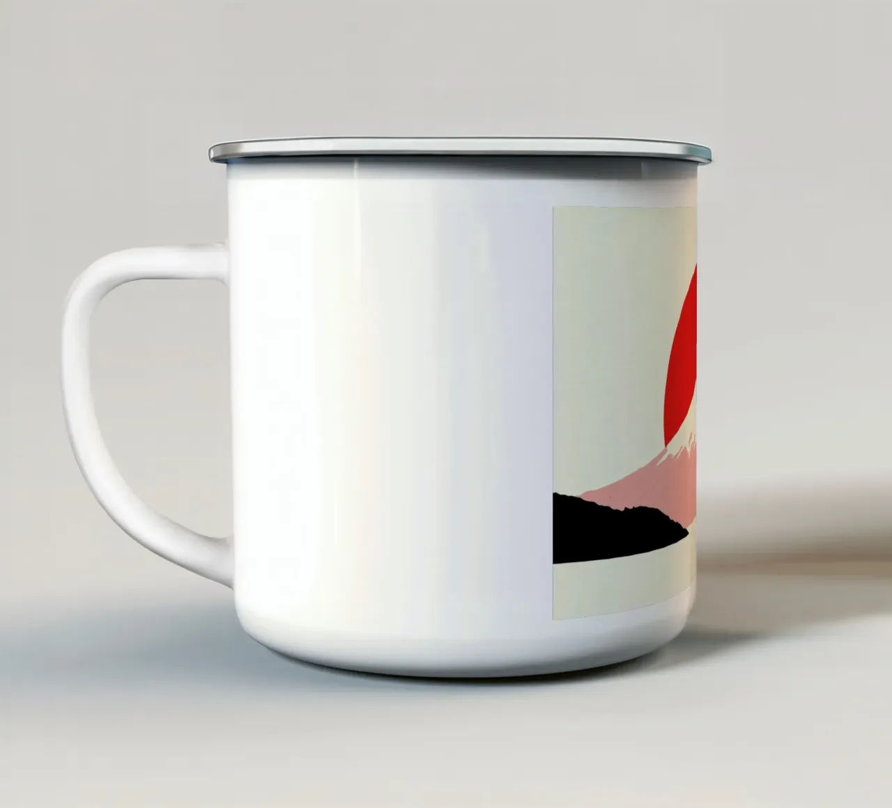 Fuji Sun tazza in smalto da Rosi Feist
