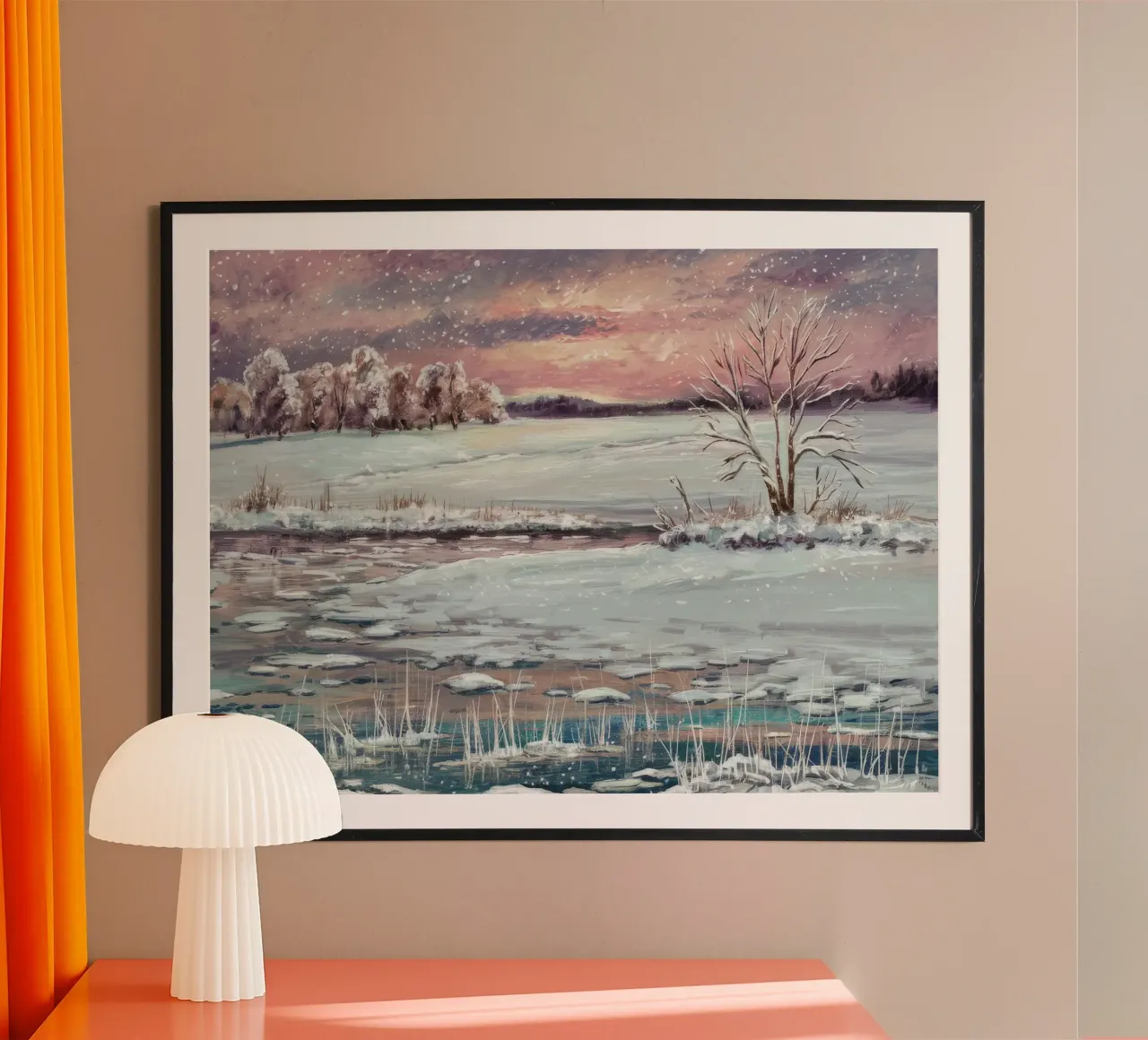 Frozen Twilight Glow poster de Obisidian Brush