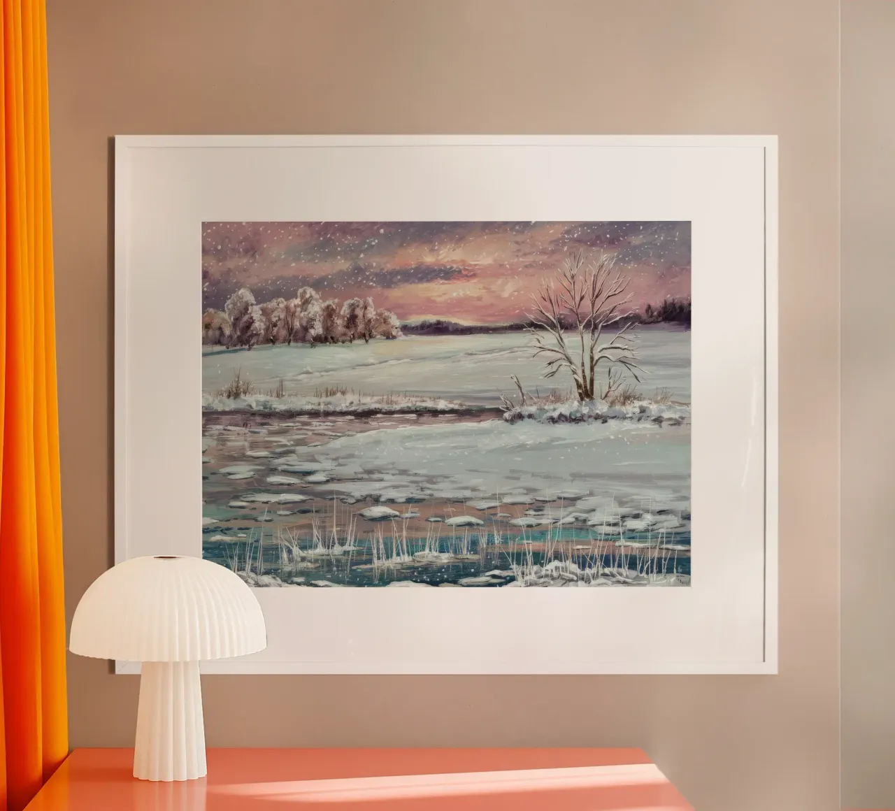 Frozen Twilight Glow poster de Obisidian Brush
