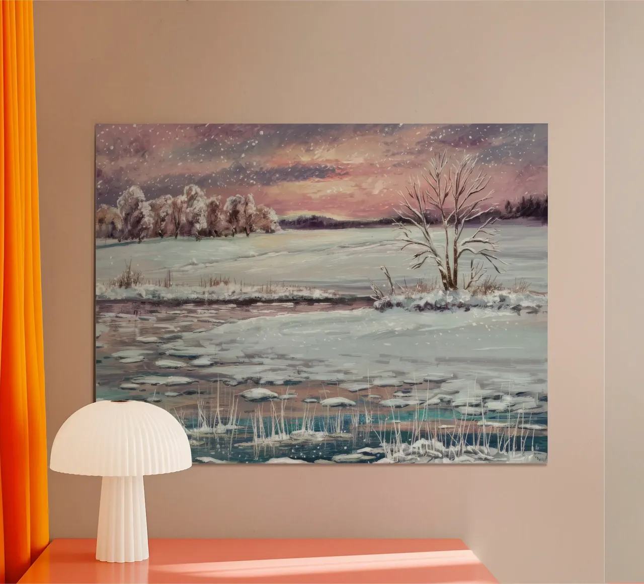 Frozen Twilight Glow poster de Obisidian Brush