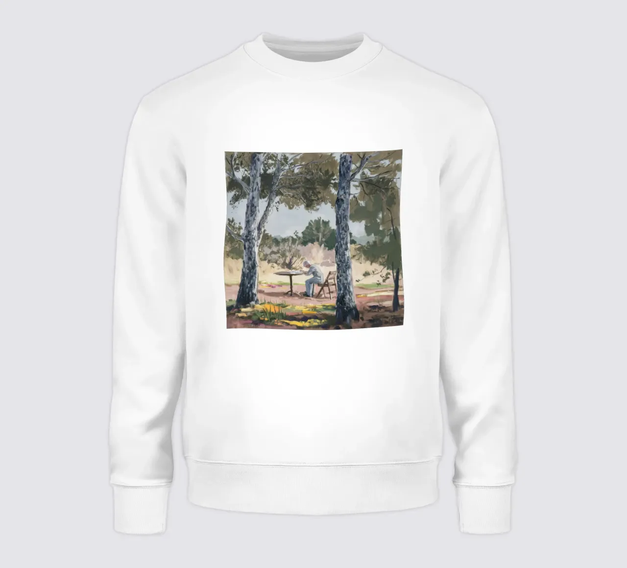 Soledad a la sombra de los pinos sudadera de Obisidian Brush