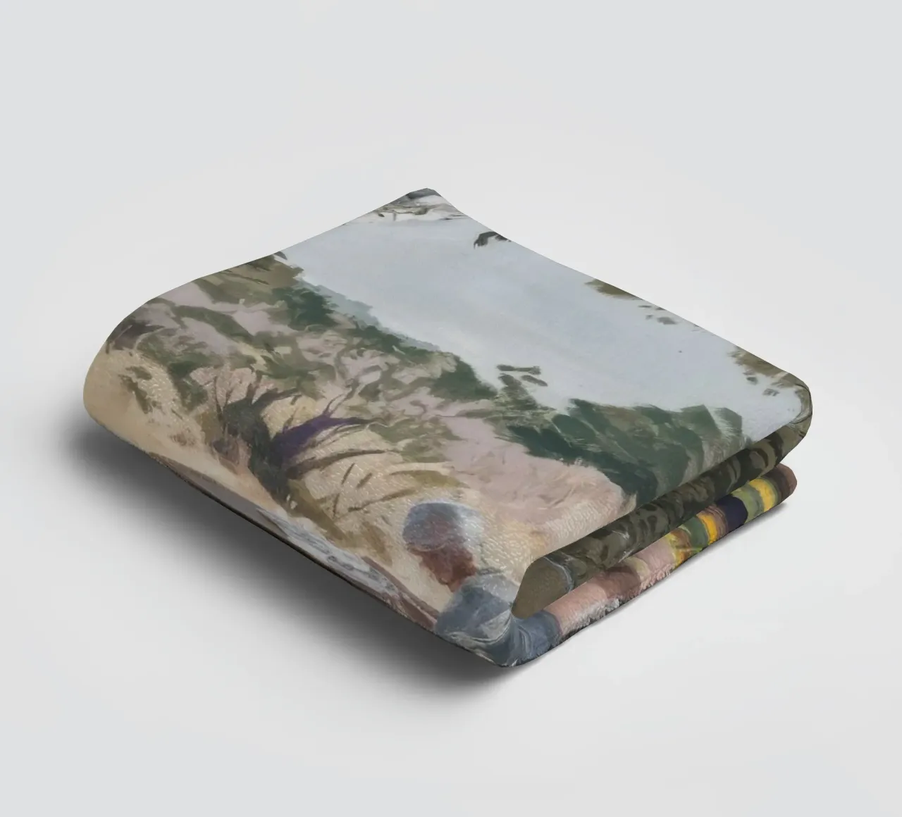 Pine Shade Solitude towel by Obisidian Brush