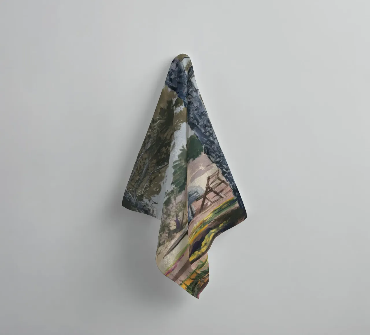 Pine Shade Solitude towel by Obisidian Brush