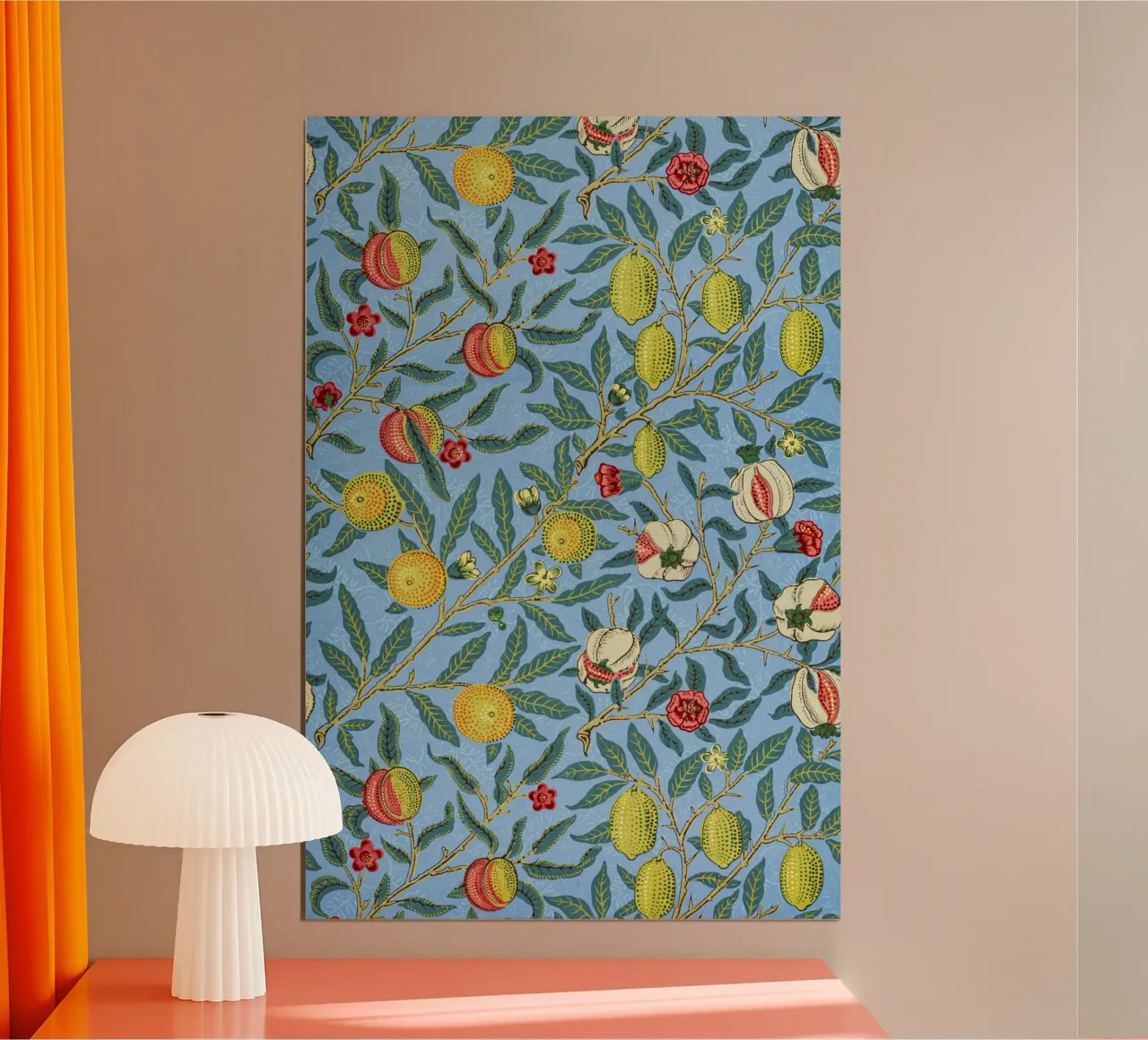 William Morris – Four Fruits (1862) poster con telaio in alluminio da Venus Art