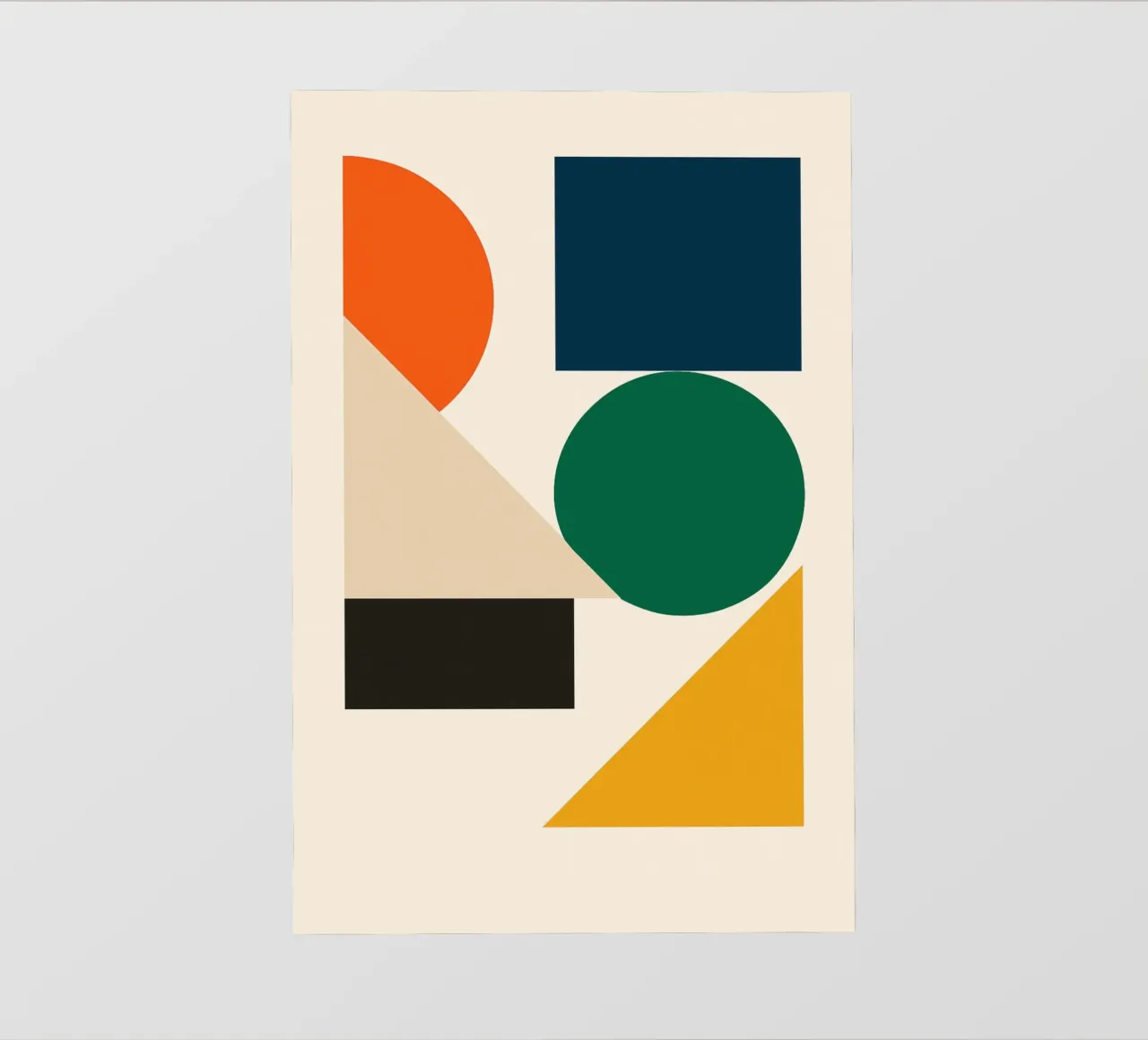 Shapes No.2 - Bauhausstil photo wallpaper by Studio M