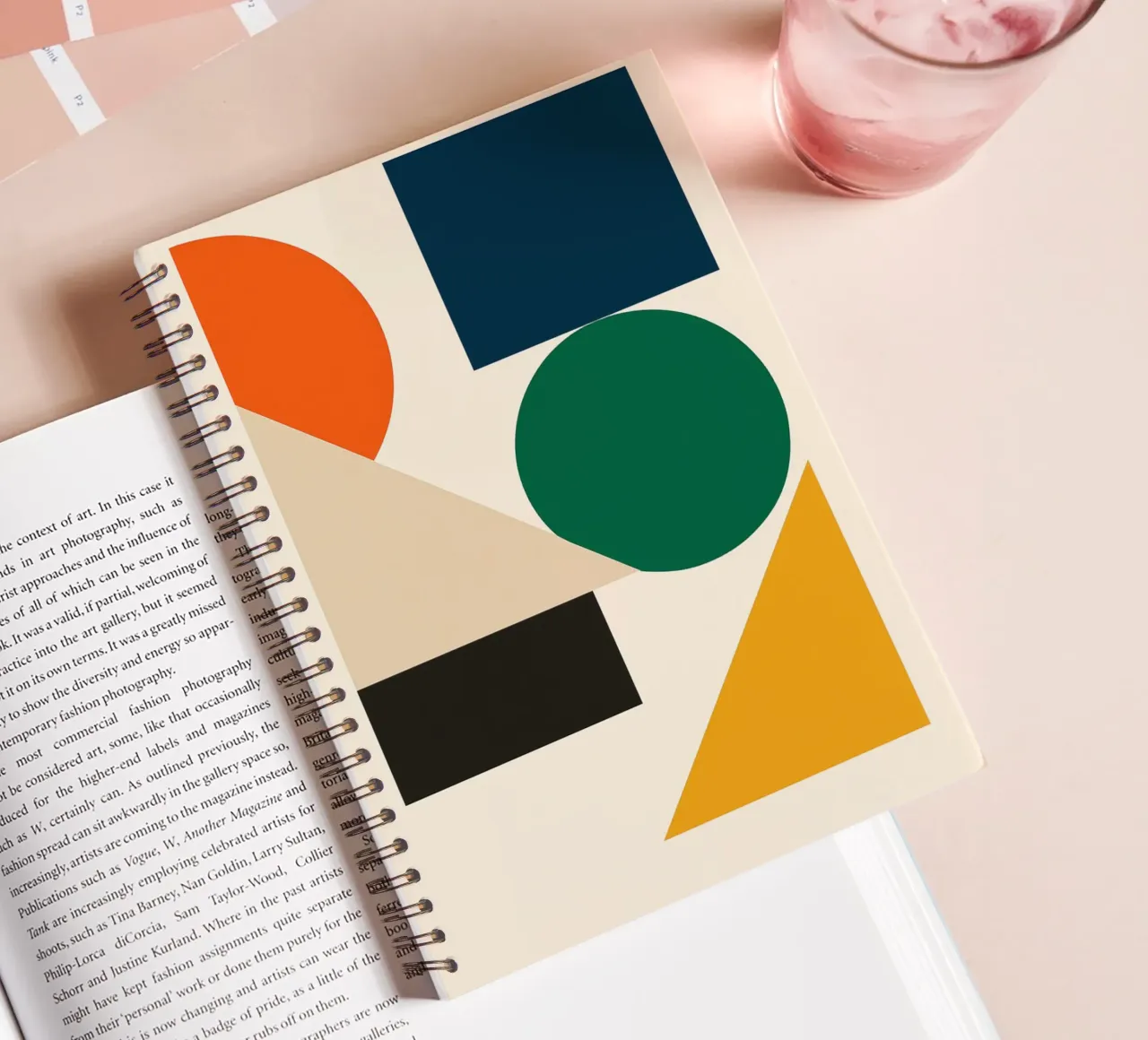 Shapes No.2 - Bauhausstil spiral notebook by Studio M