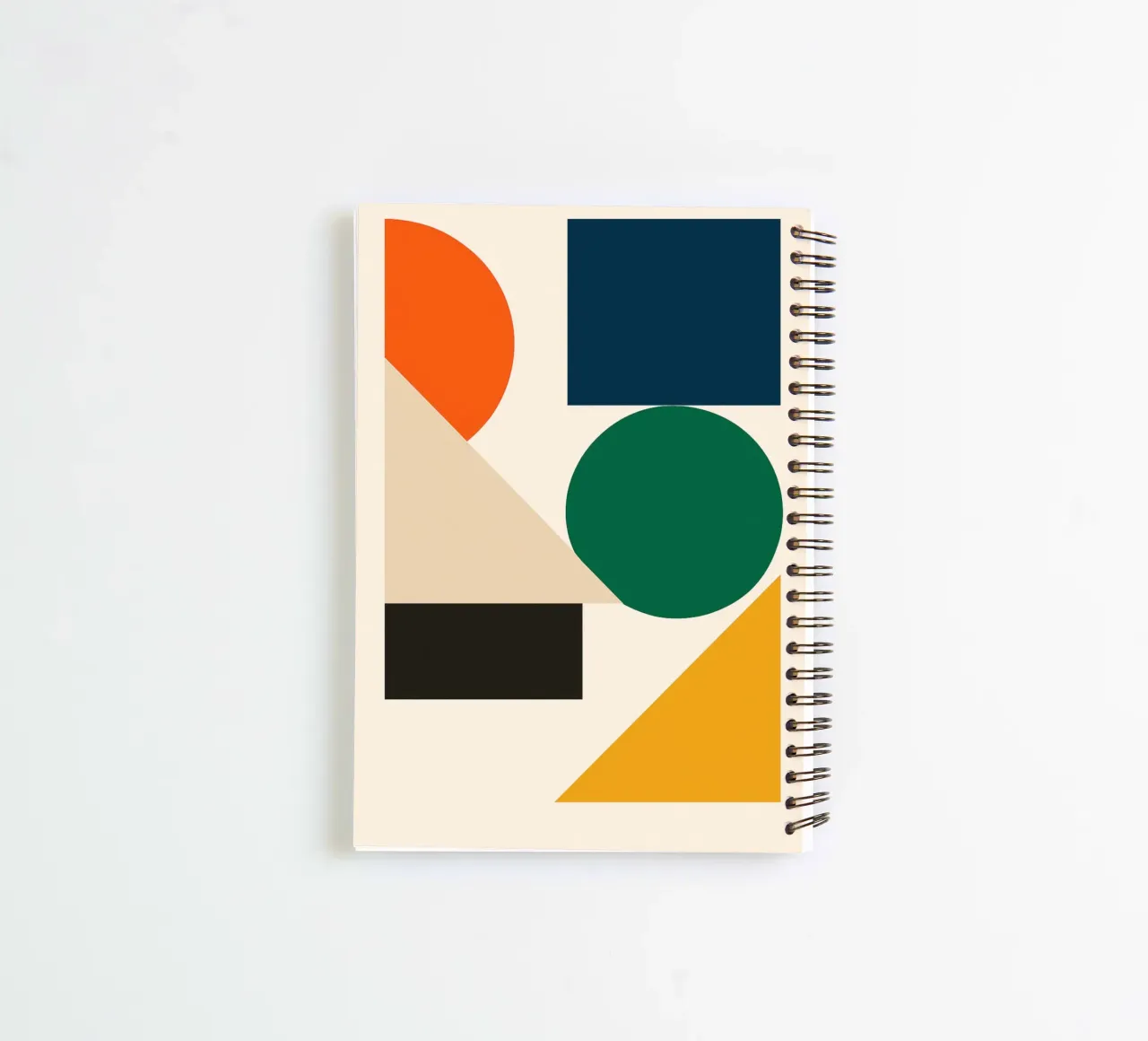 Shapes No.2 - Bauhausstil spiral notebook by Studio M