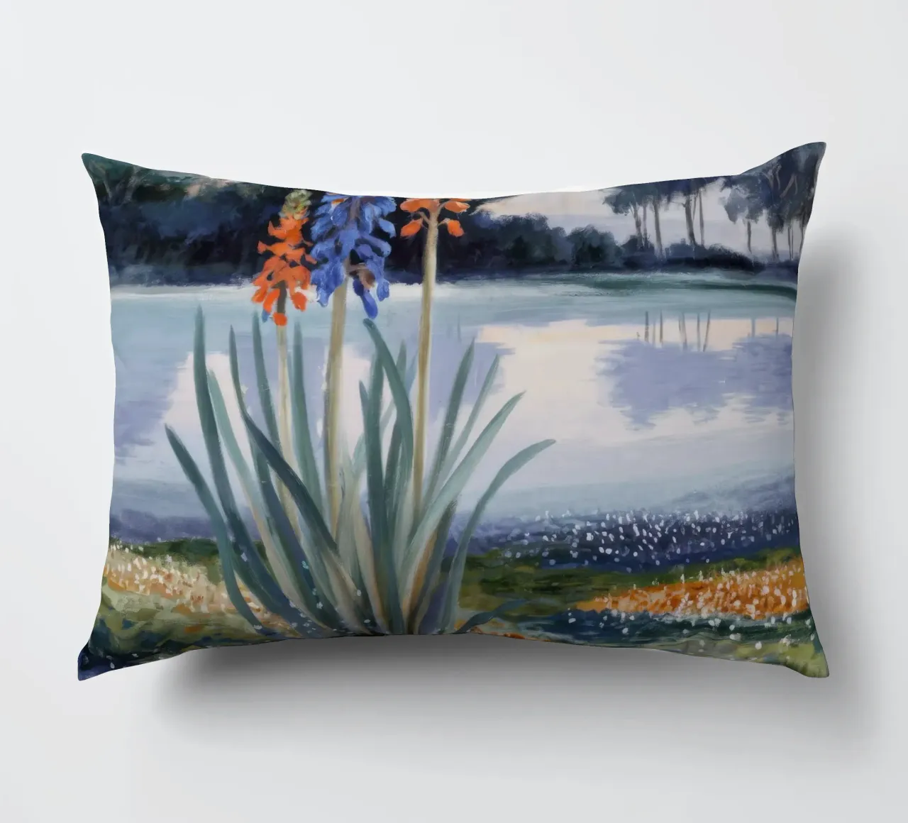 Isola di Bloom Dance cuscino da Obisidian Brush