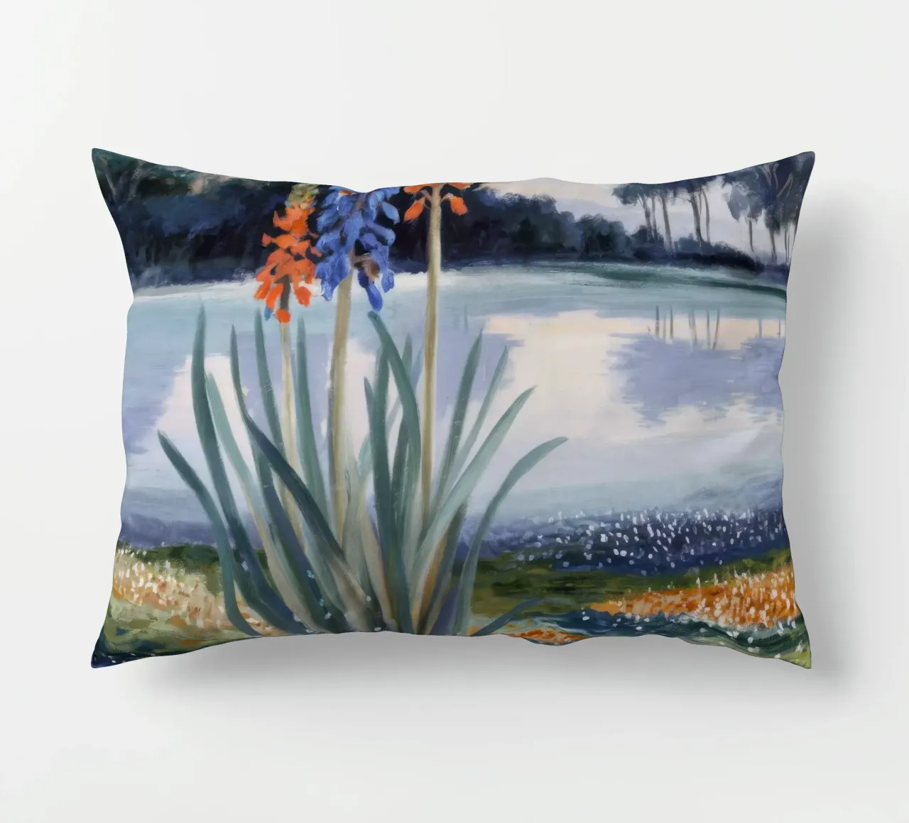 Isola di Bloom Dance cuscino da Obisidian Brush