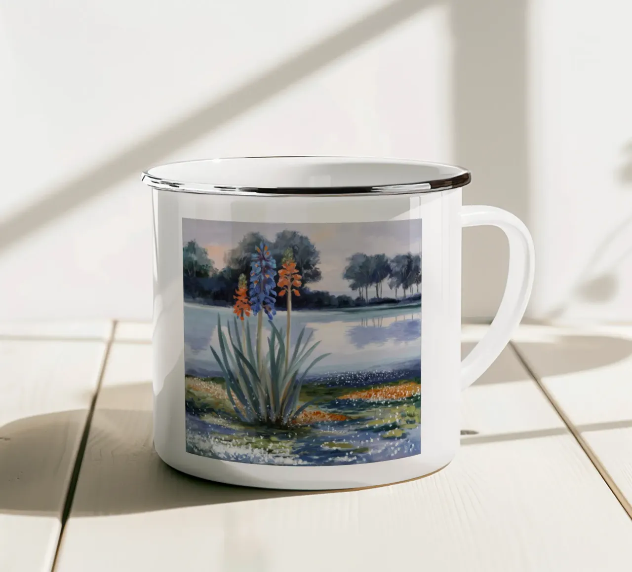Isola di Bloom Dance tazza in smalto da Obisidian Brush