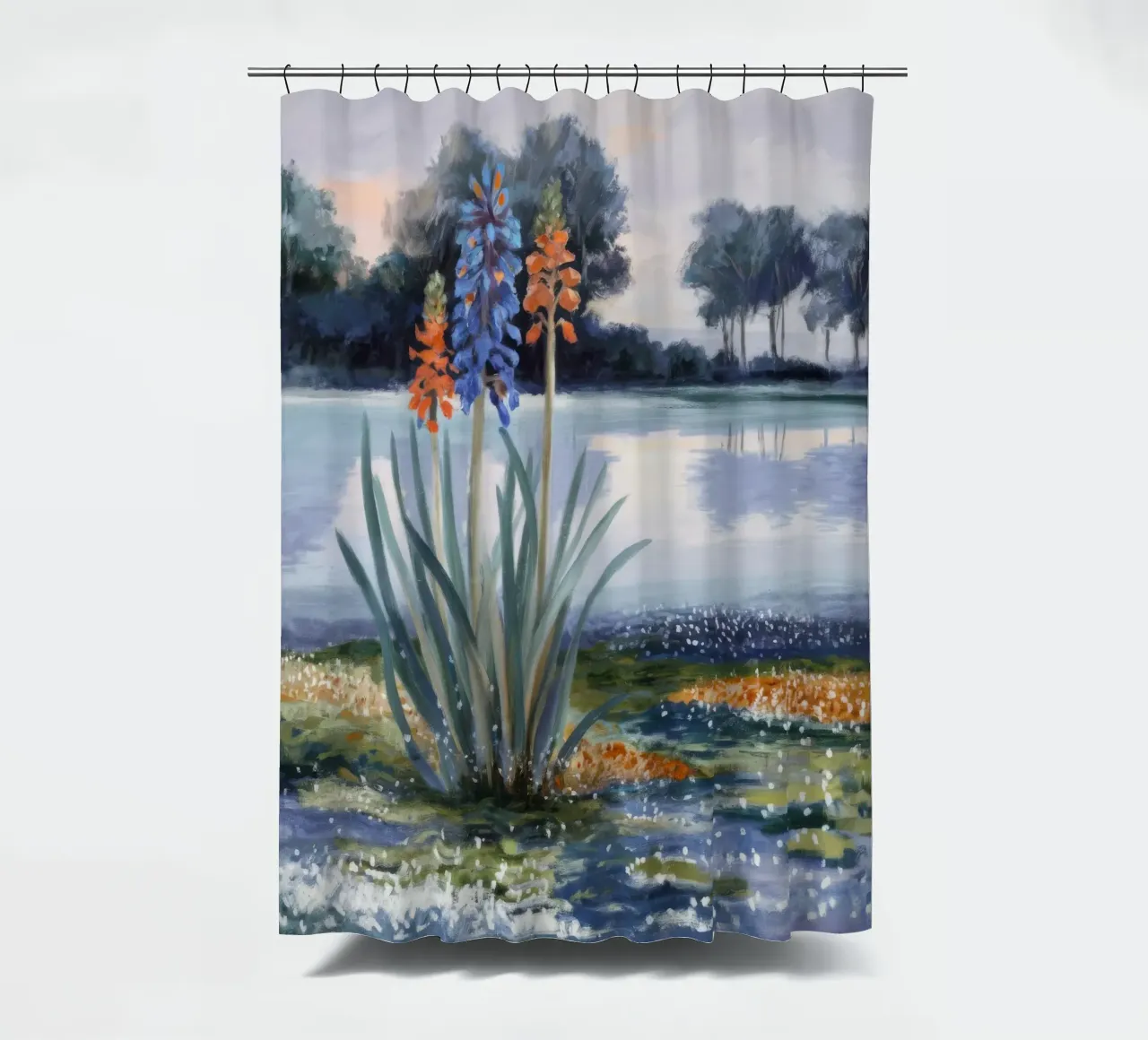 Isola di Bloom Dance tenda da doccia da Obisidian Brush