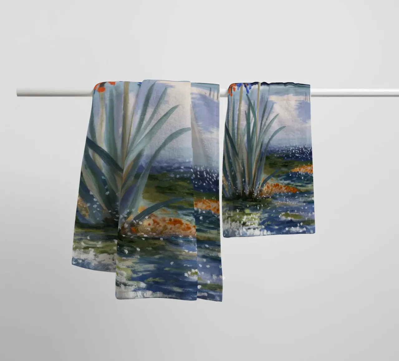 Isola di Bloom Dance asciugamano da bagno da Obisidian Brush