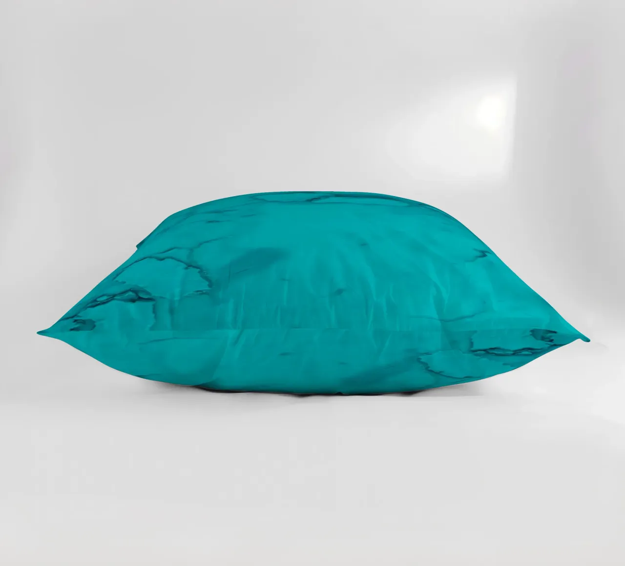 patterns of turquoise abstract art showcasing fluid shapes decorative cushion by DesignDoodle
