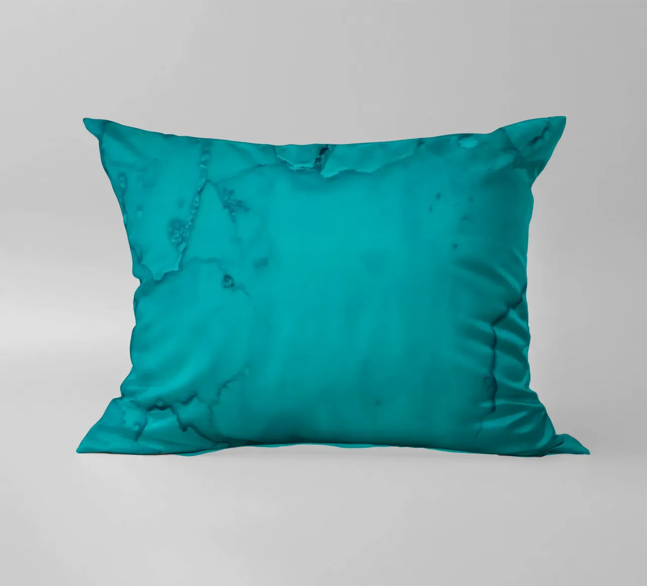patterns of turquoise abstract art showcasing fluid shapes decorative cushion by DesignDoodle