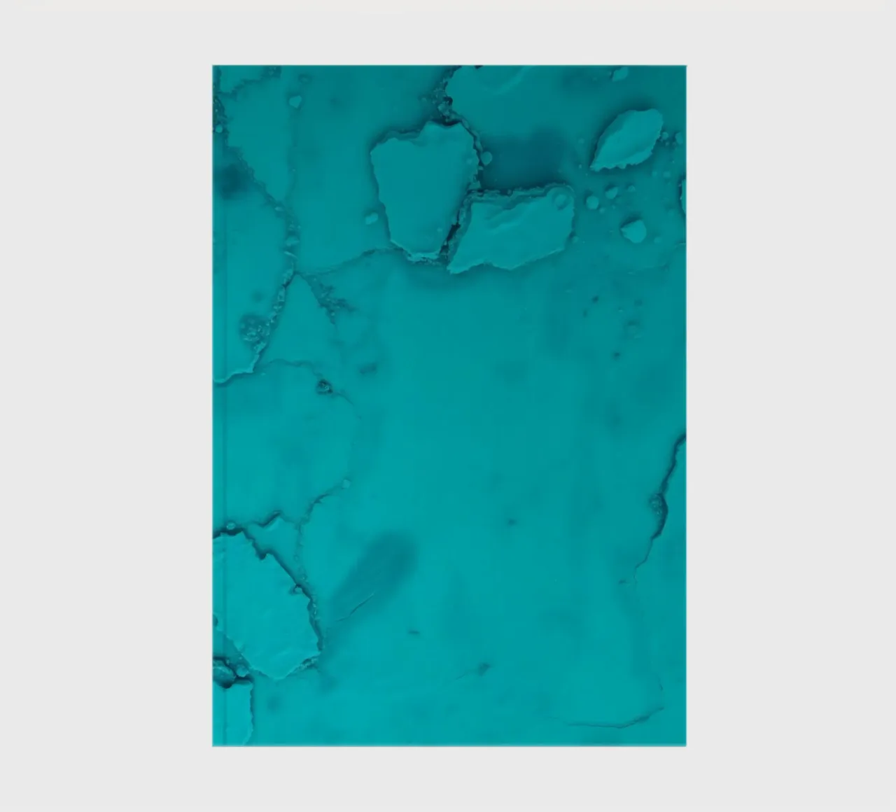 patterns of turquoise abstract art showcasing fluid shapes notebook by DesignDoodle