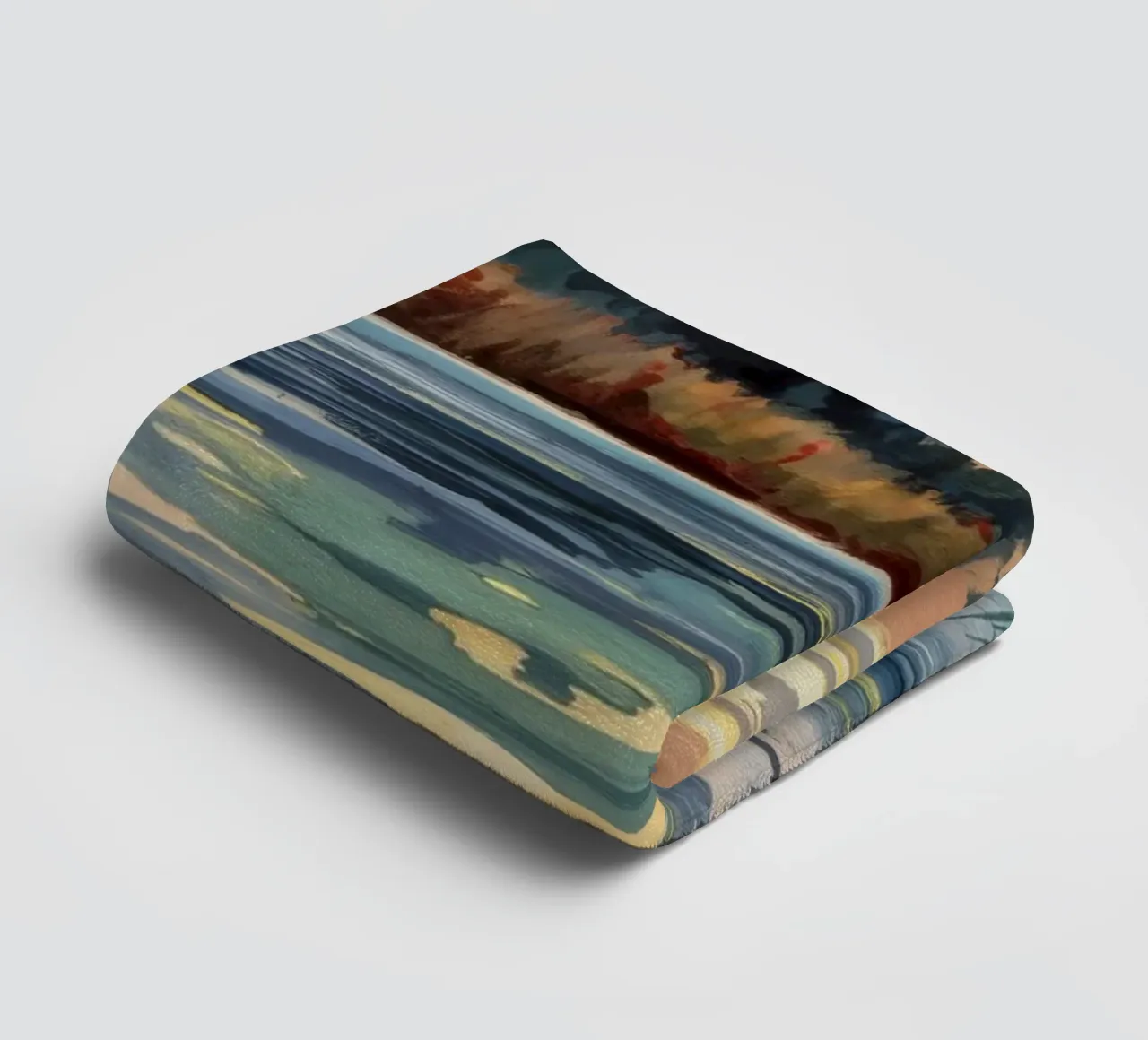 Golden Swamp Serenity towel by Obisidian Brush