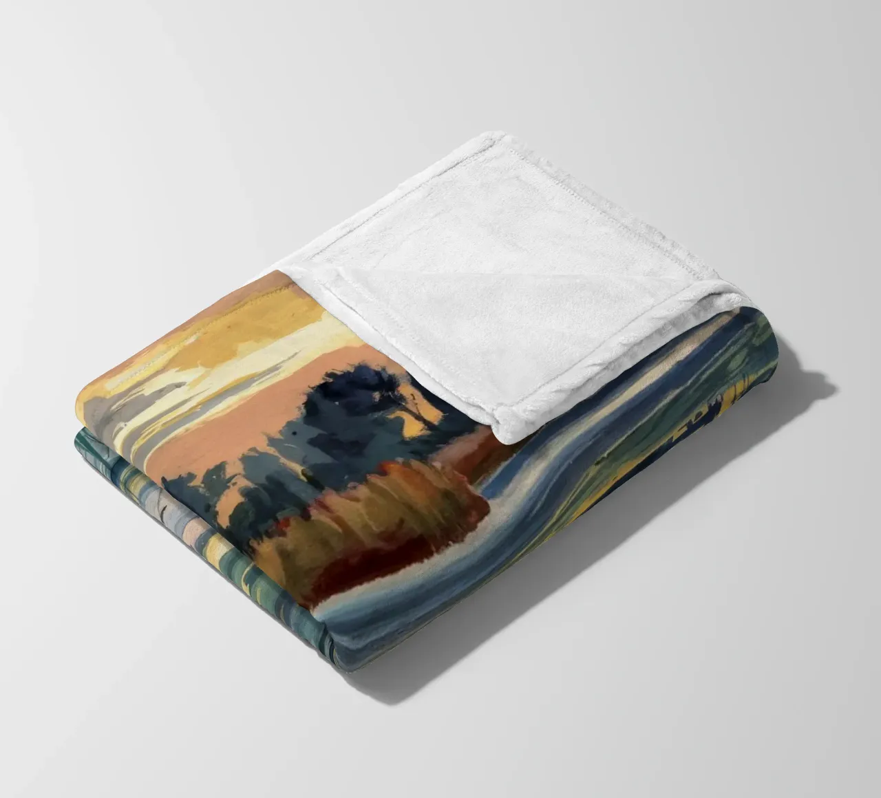 Serenità della palude dorata coperta in pile da Obisidian Brush