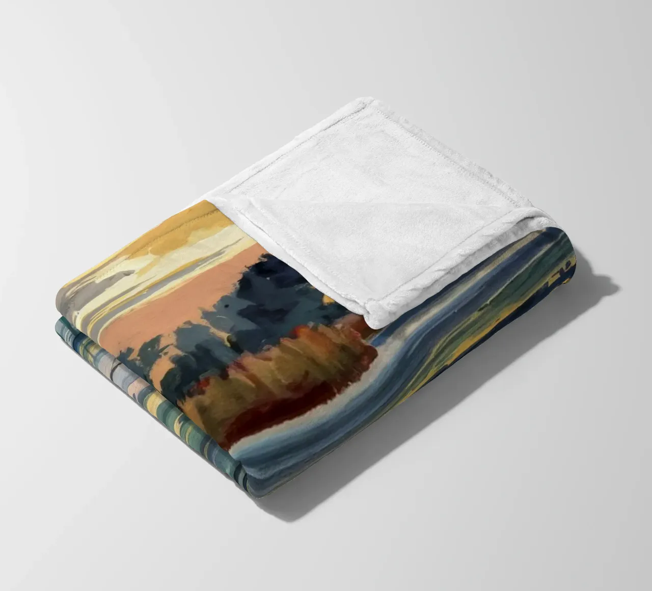 Serenità della palude dorata coperta in pile da Obisidian Brush