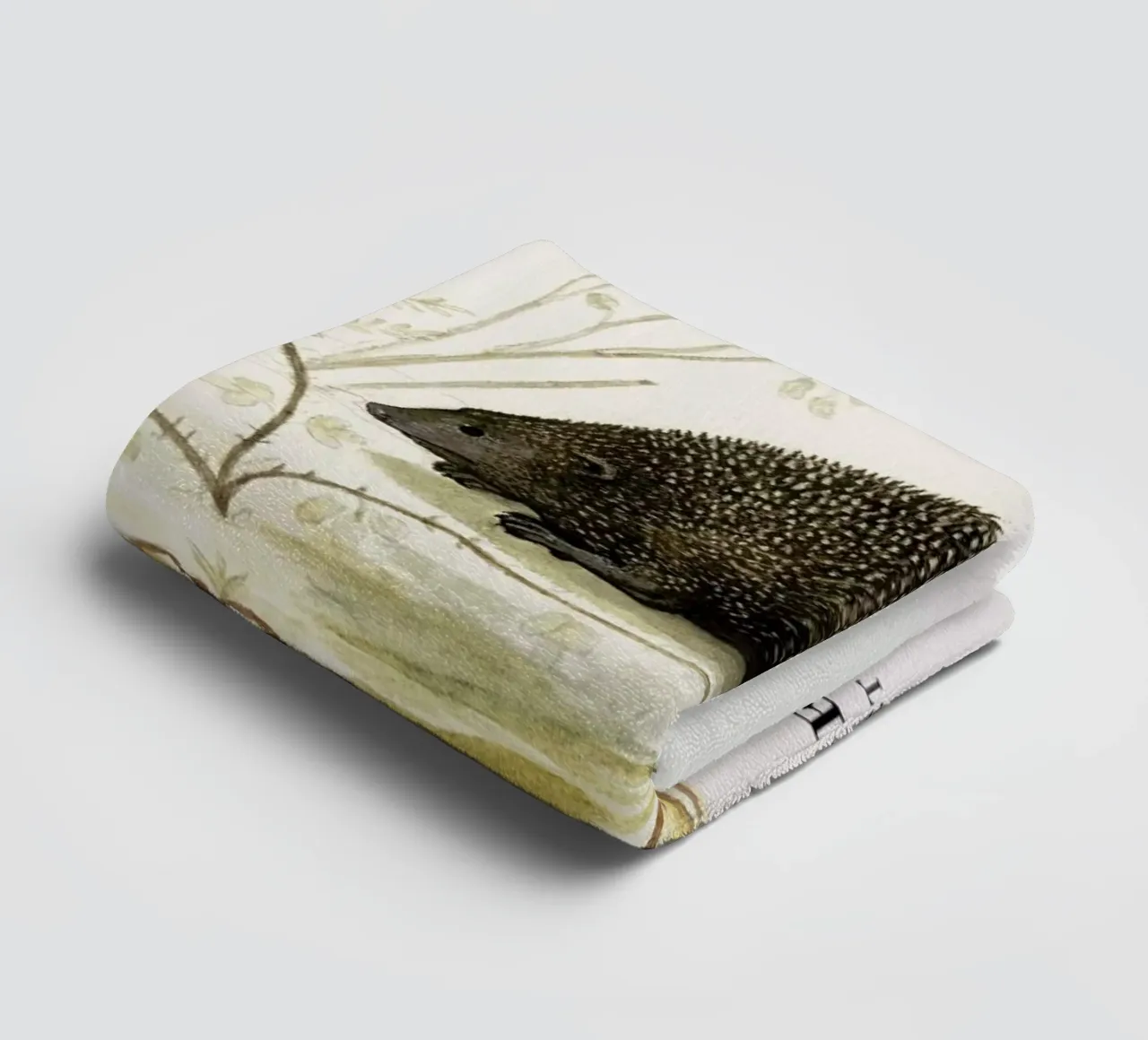 Anselmus Boëtius de Boodt - Hedgehog asciugamano da bagno da Vintage by JUNIQE
