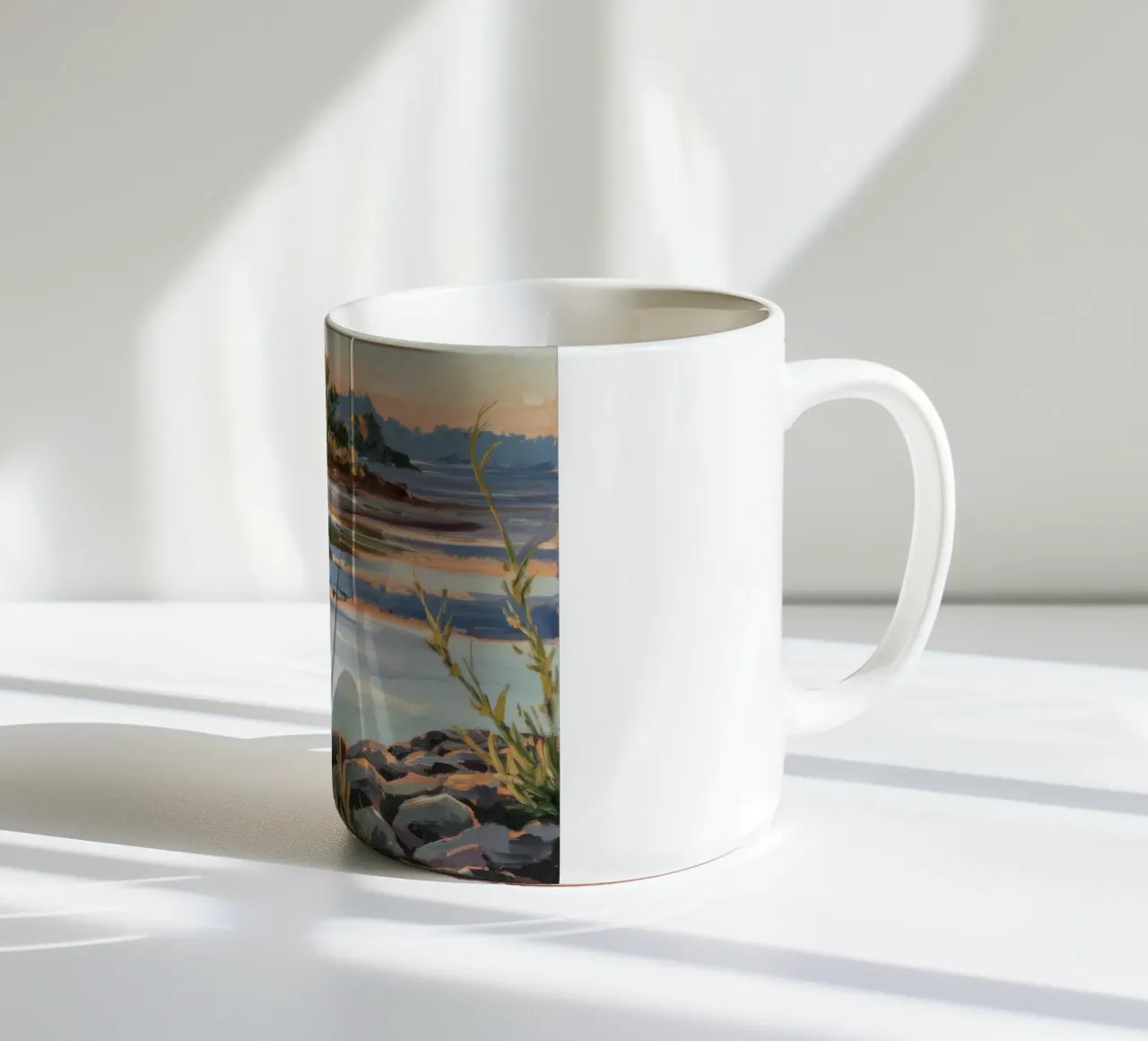Calma a Stony Shore tazza in ceramica da Obisidian Brush