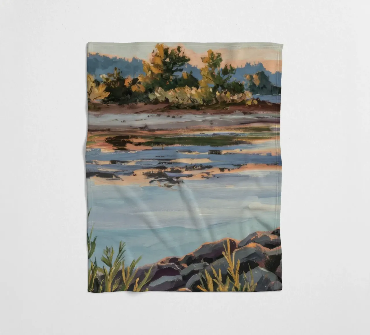 Calma a Stony Shore coperta in pile da Obisidian Brush