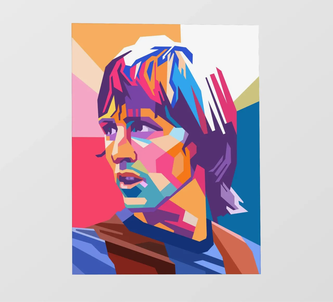 Johan Cruyff, iconico giocatore di calcio pellicola backlit da Hantamrata