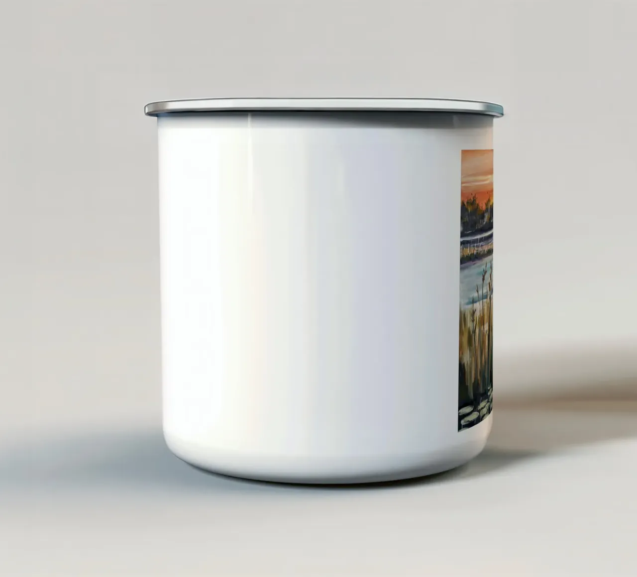 Luce sinfonica ad ancia tazza in smalto da Obisidian Brush