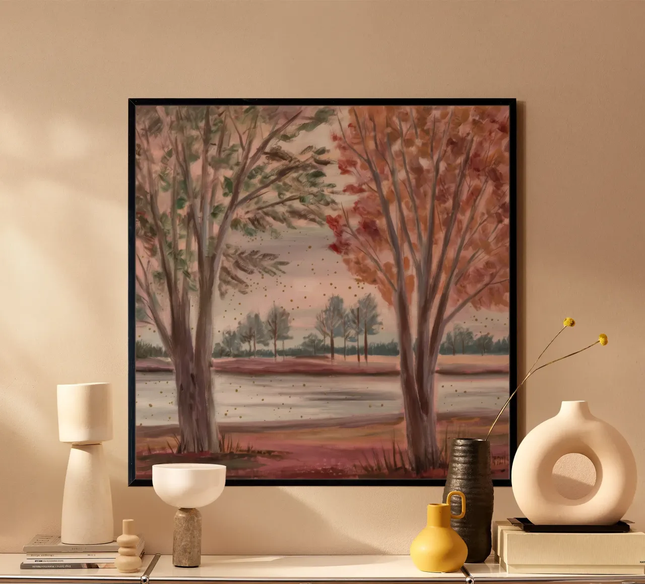 Pioggia d'autunno carta hahnemühle da Obisidian Brush