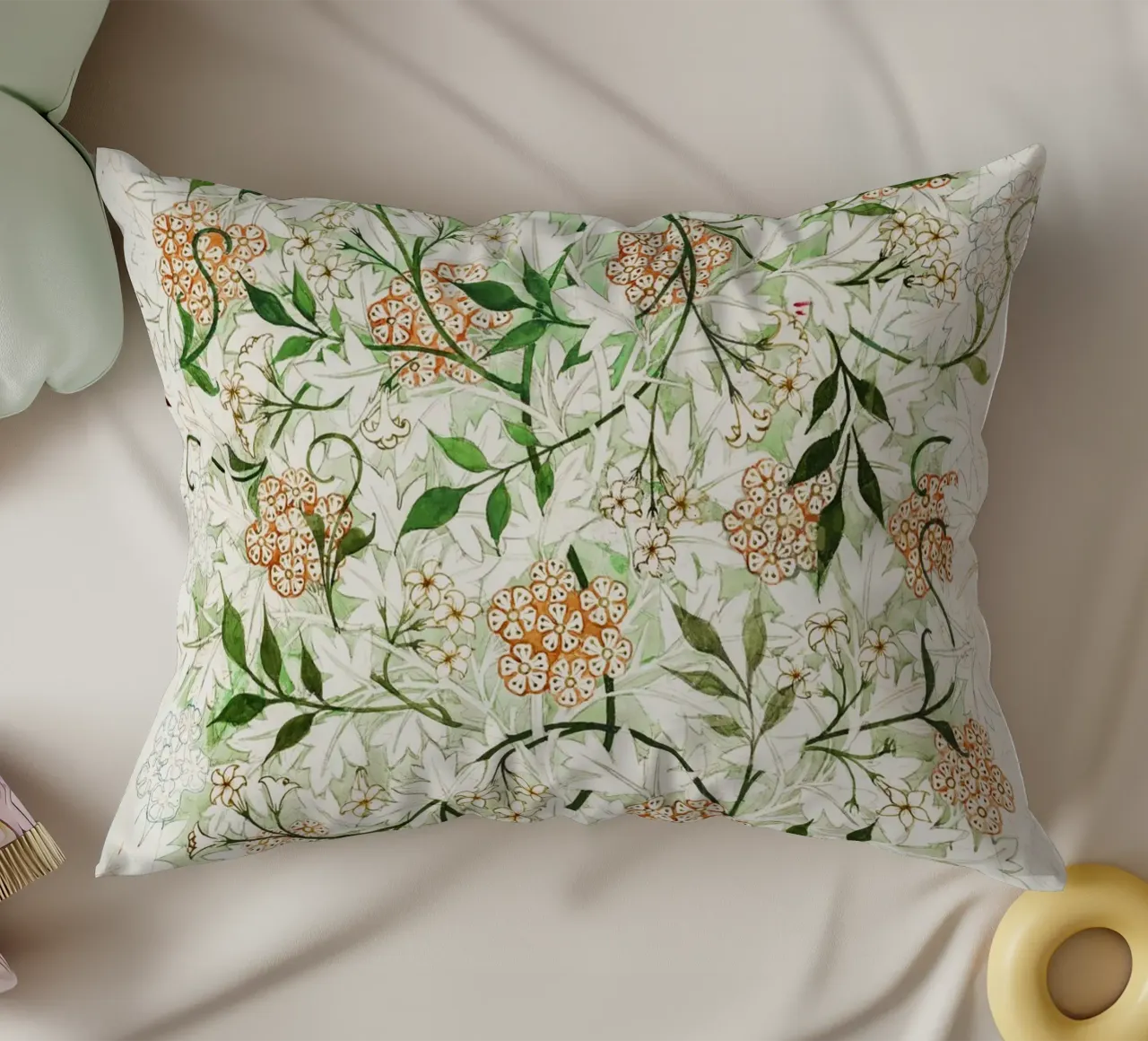 William Morris – Jasmine Pattern (circa late 19th century) cuscino da Venus Art