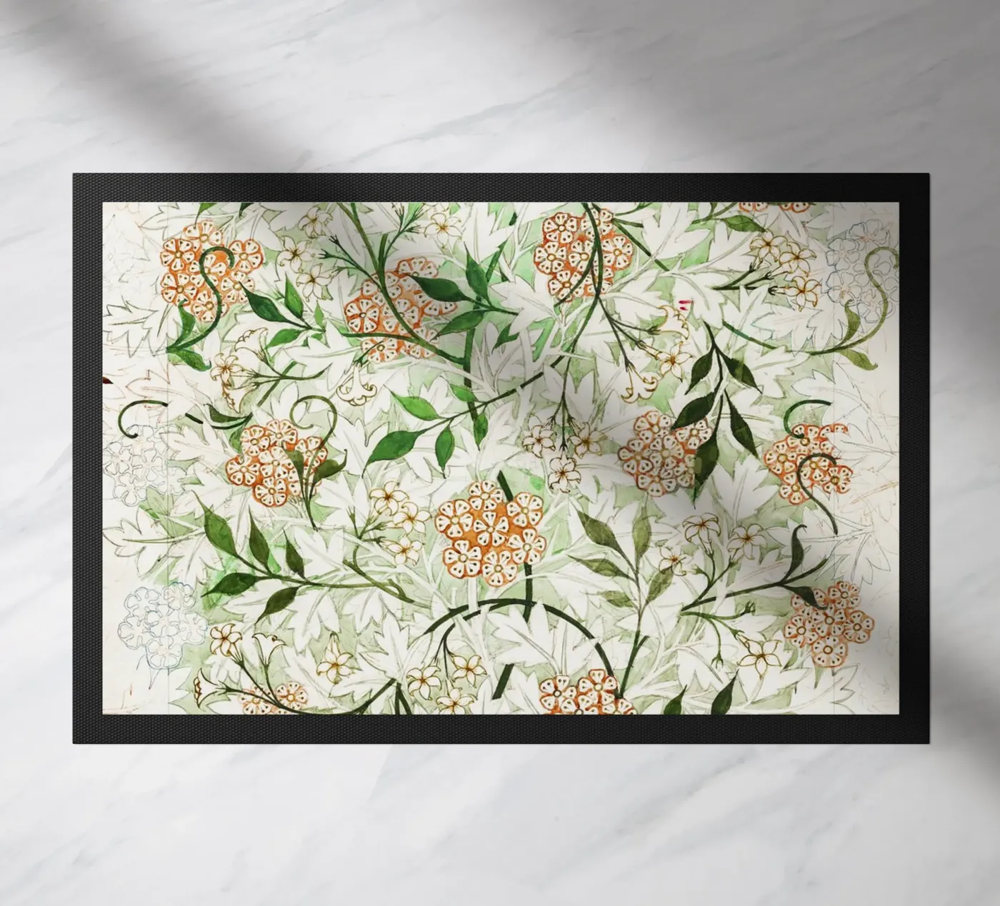 William Morris – Jasmine Pattern deurmat van Venus Art