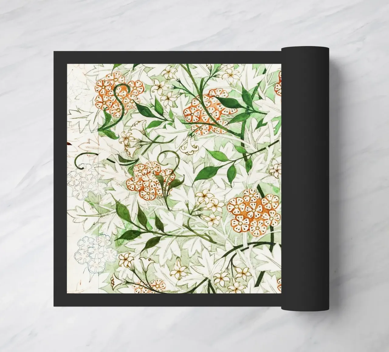 William Morris – Jasmine Pattern (circa late 19th century) felpudo de Venus Art