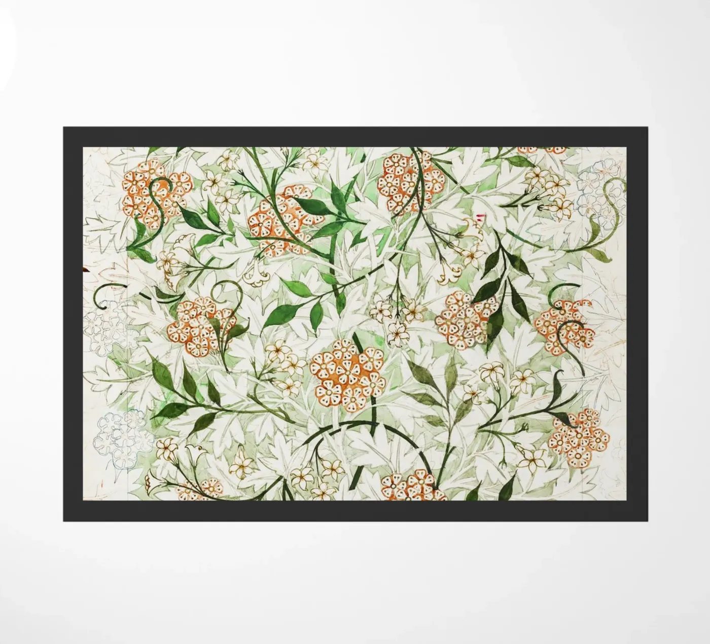 William Morris – Jasmine Pattern deurmat van Venus Art