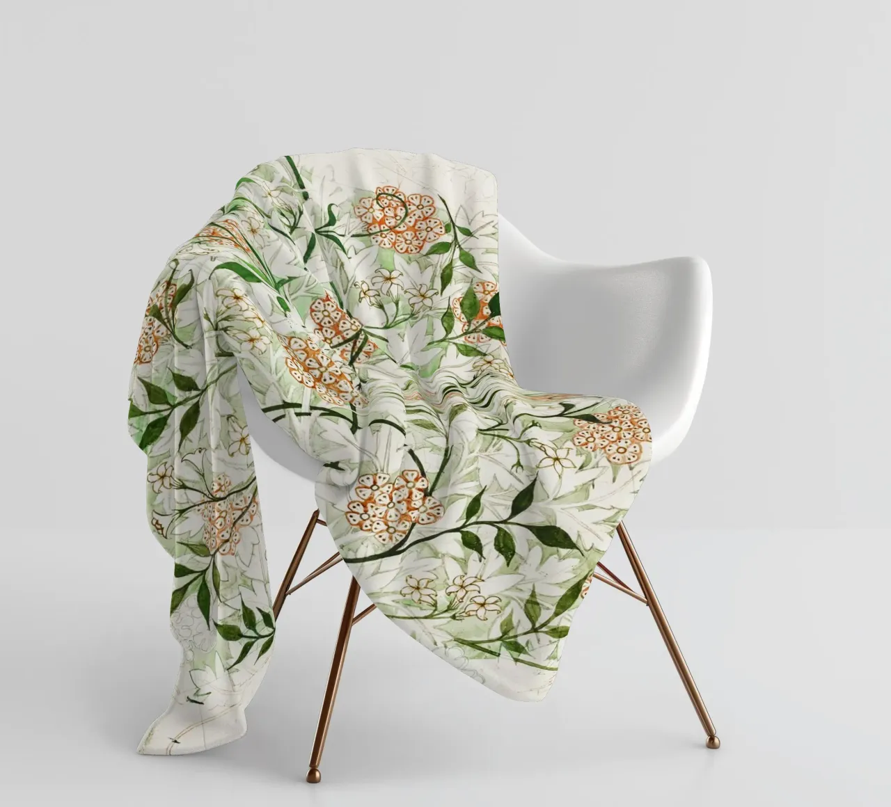 William Morris – Jasmine Pattern (circa late 19th century) coperta in pile da Venus Art