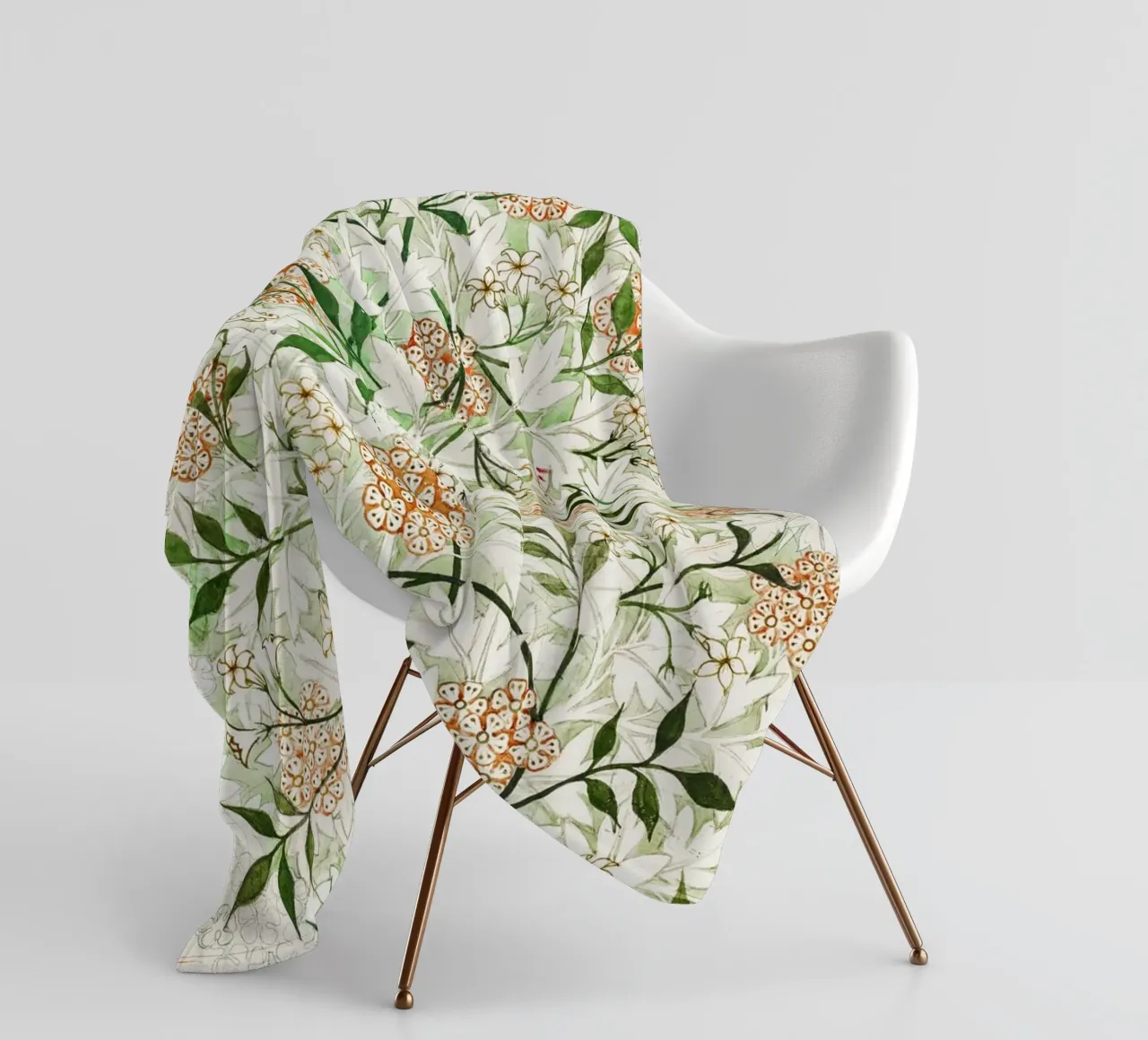 William Morris – Jasmine Pattern (circa late 19th century) coperta in pile da Venus Art