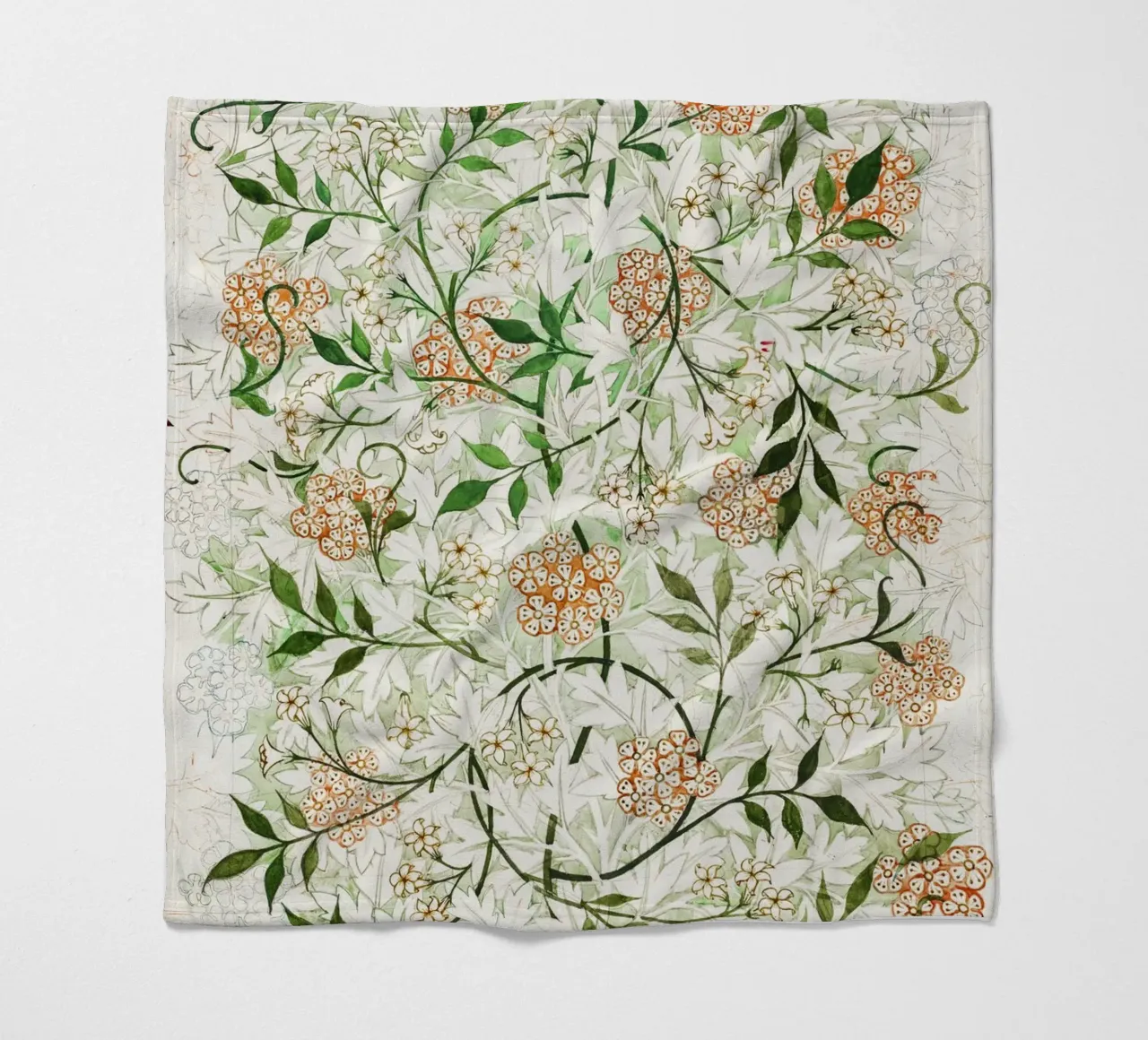 William Morris – Jasmine Pattern (circa late 19th century) coperta in pile da Venus Art