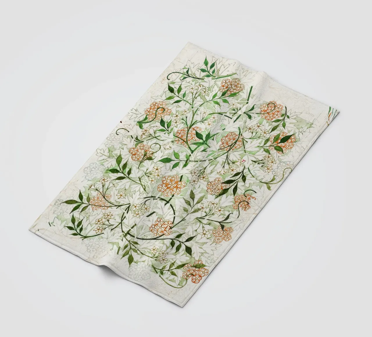 William Morris – Jasmine Pattern (circa late 19th century) coperta in pile da Venus Art