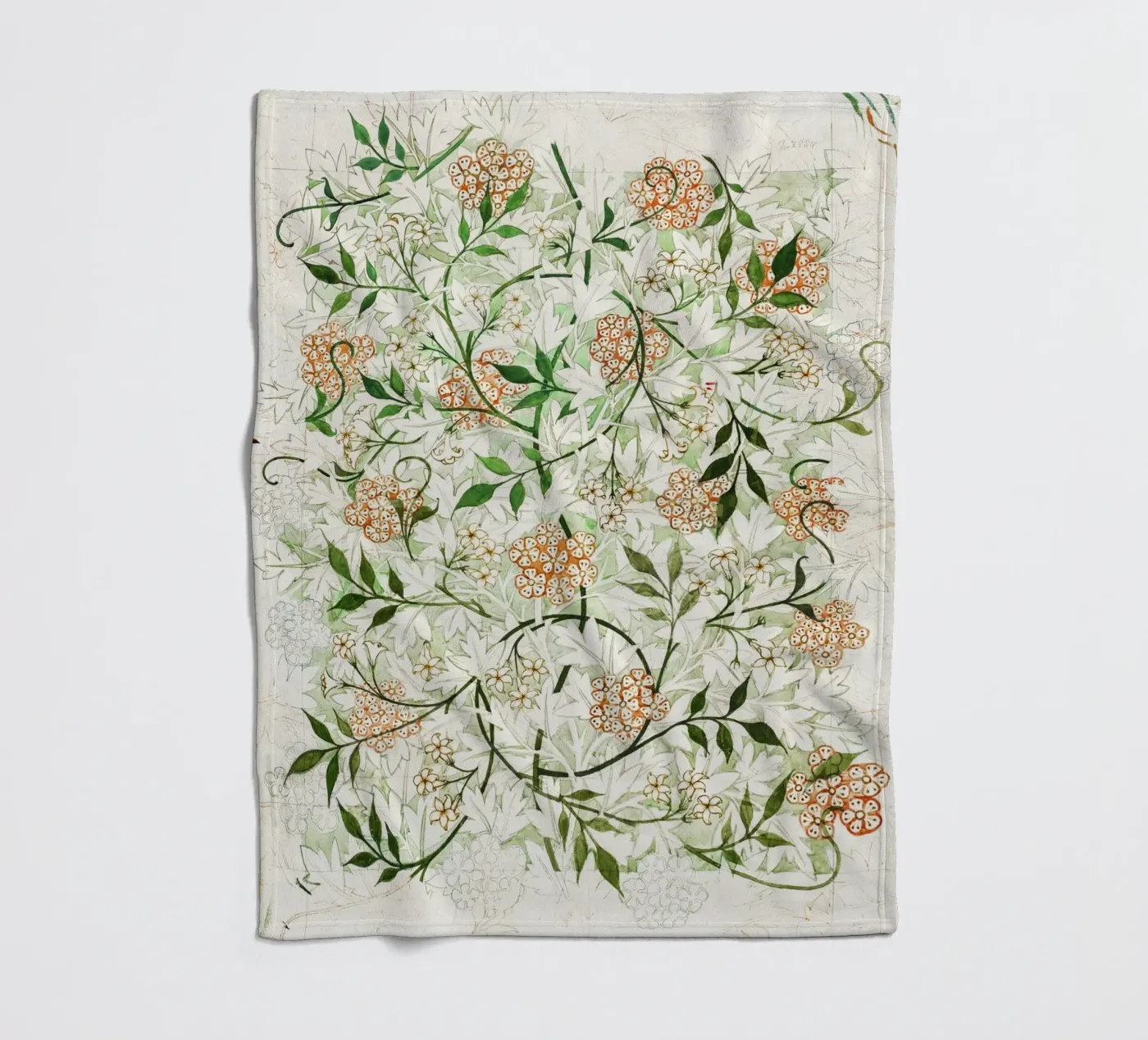 William Morris – Jasmine Pattern Fleecedecke von Venus Art