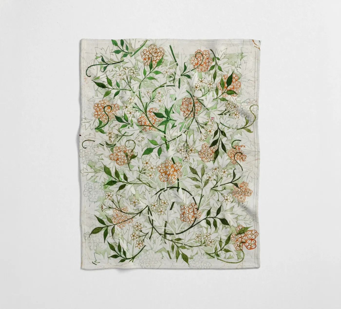 William Morris – Jasmine Pattern Fleecedecke von Venus Art