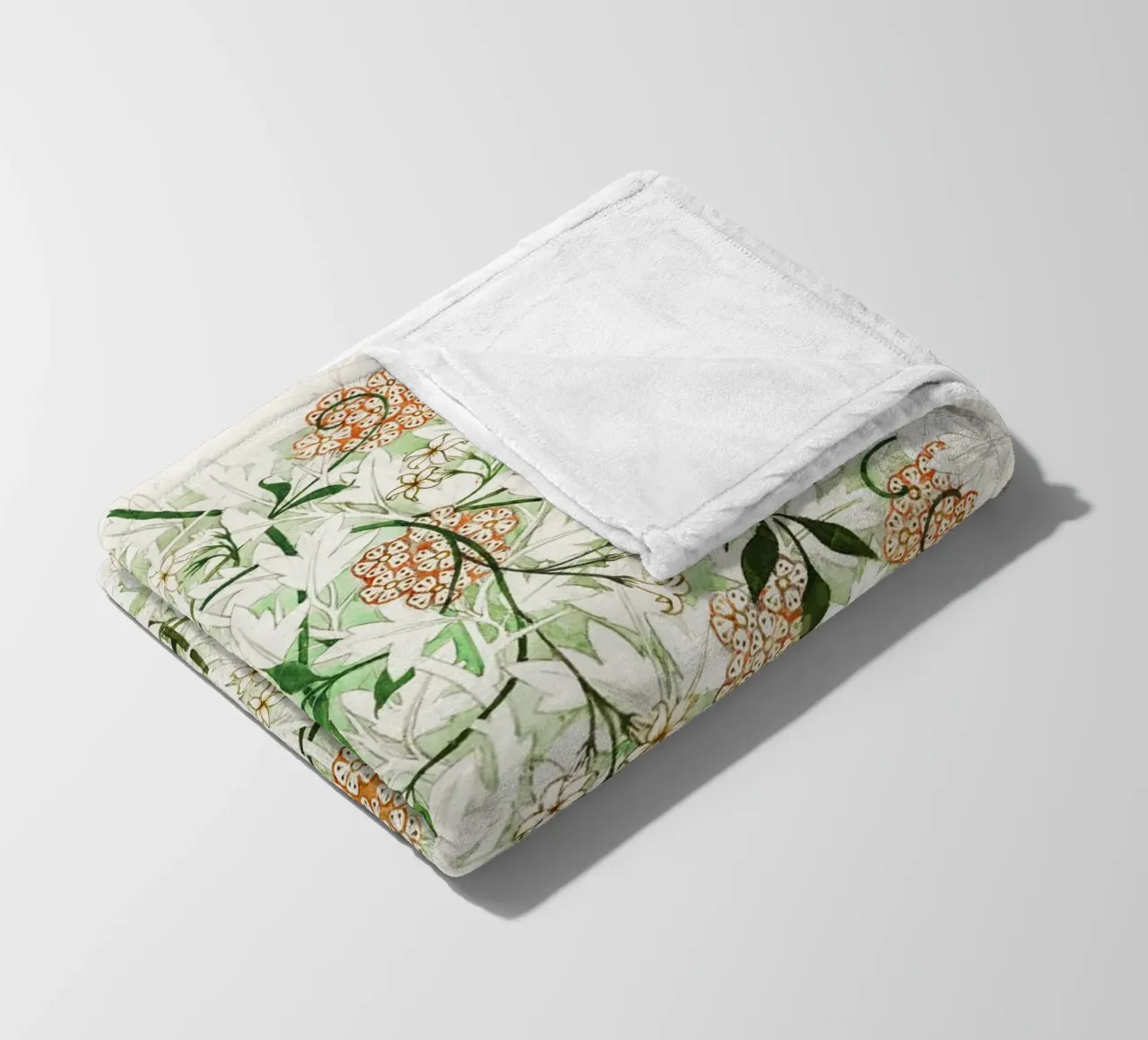William Morris – Jasmine Pattern (circa late 19th century) coperta in pile da Venus Art