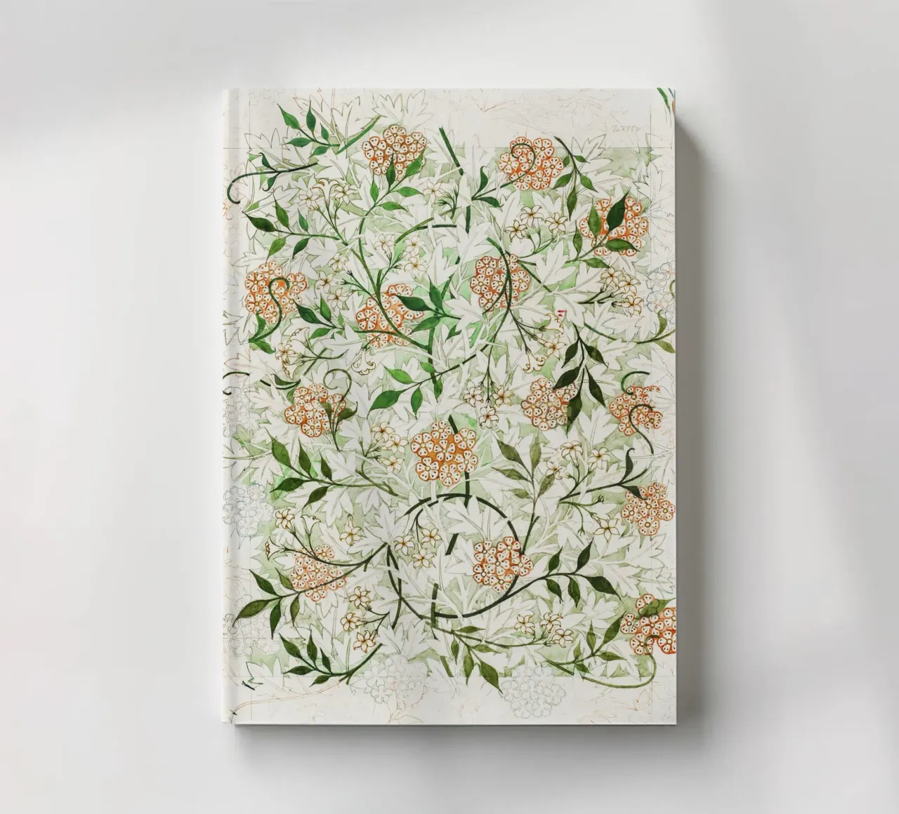 William Morris – Jasmine Pattern (circa late 19th century) notebook by Venus Art