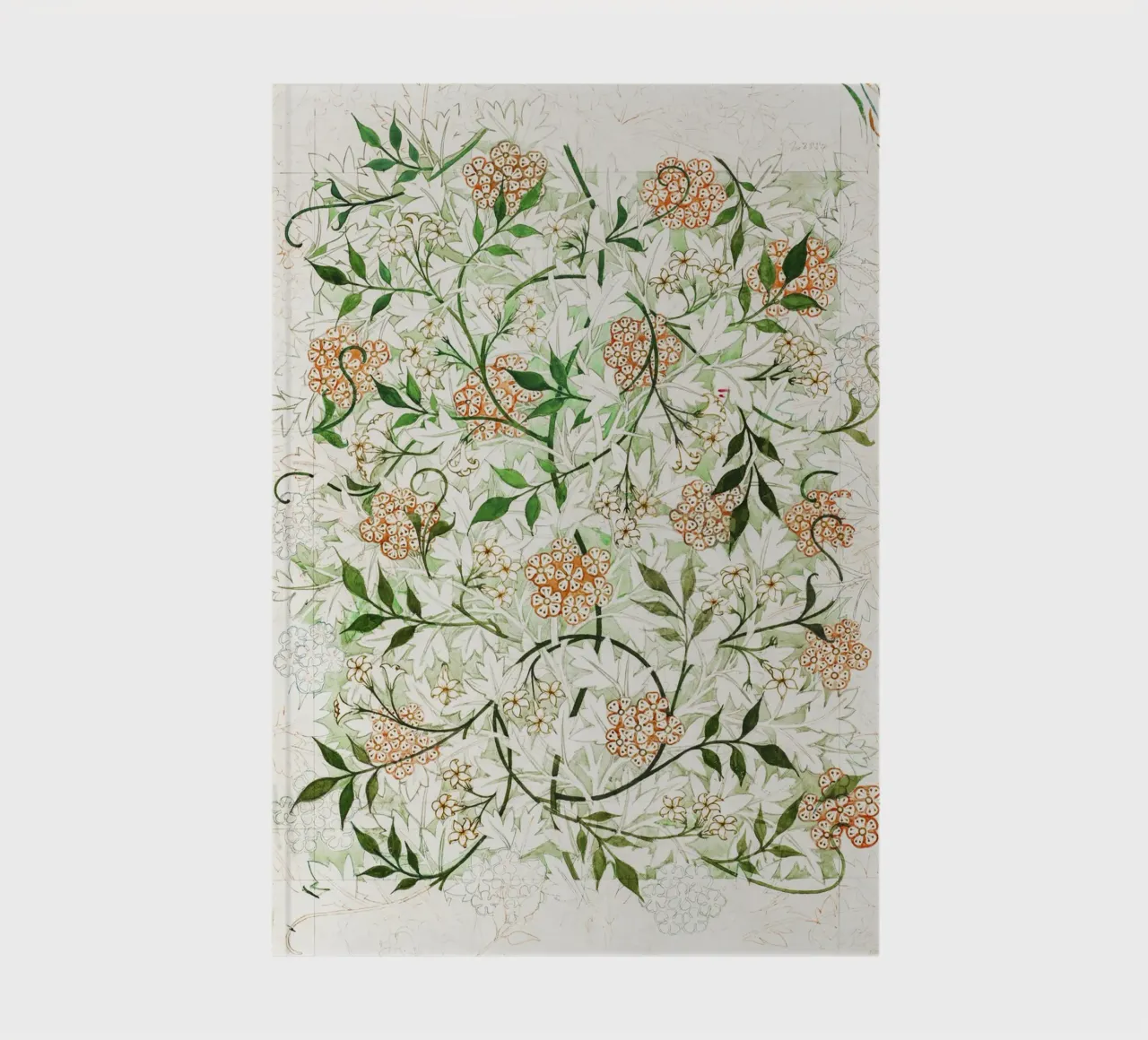 William Morris – Jasmine Pattern (circa late 19th century) notebook by Venus Art